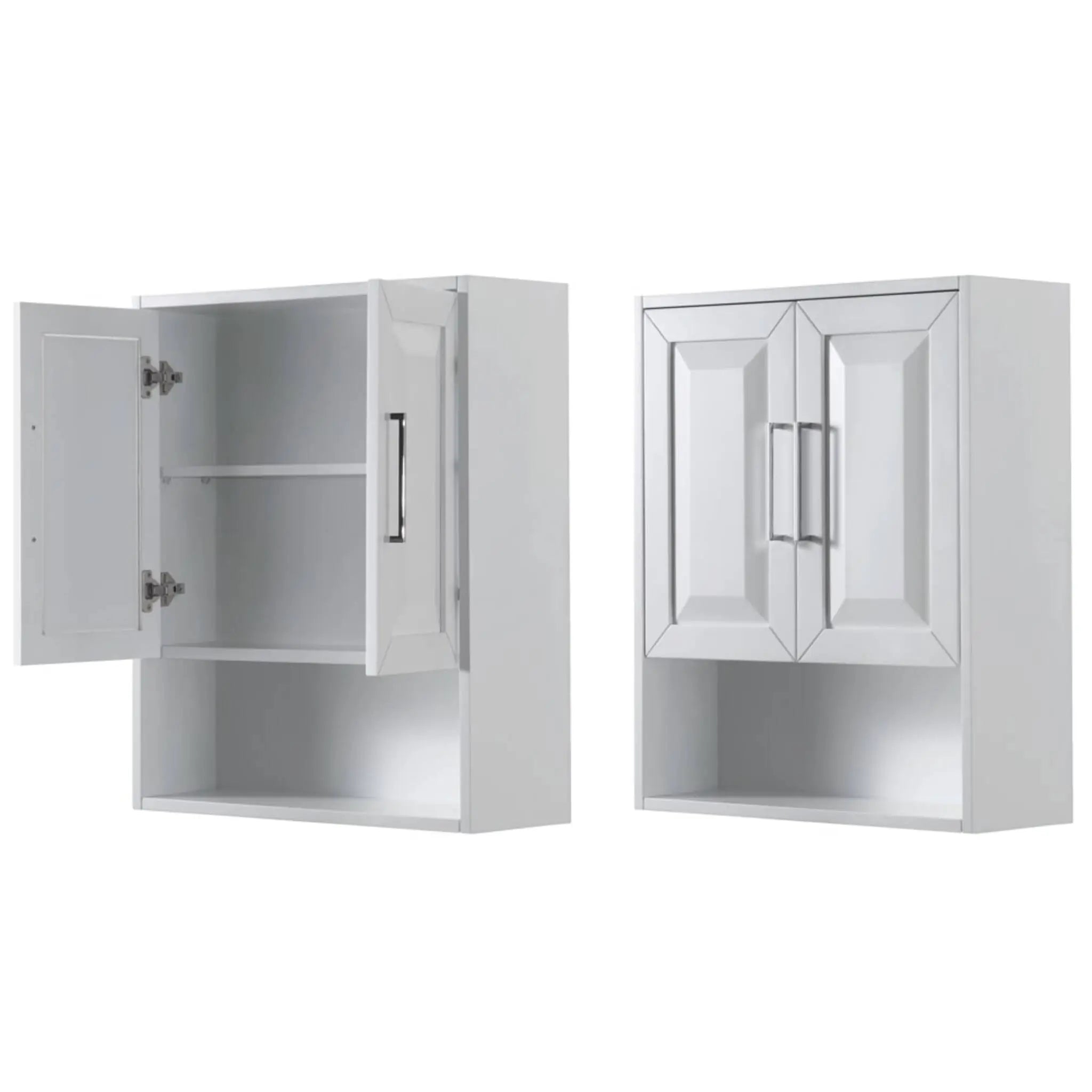 White Bathroom Wall Cabinet - Daria by Wyndham (WCV2525WCWH) image 2