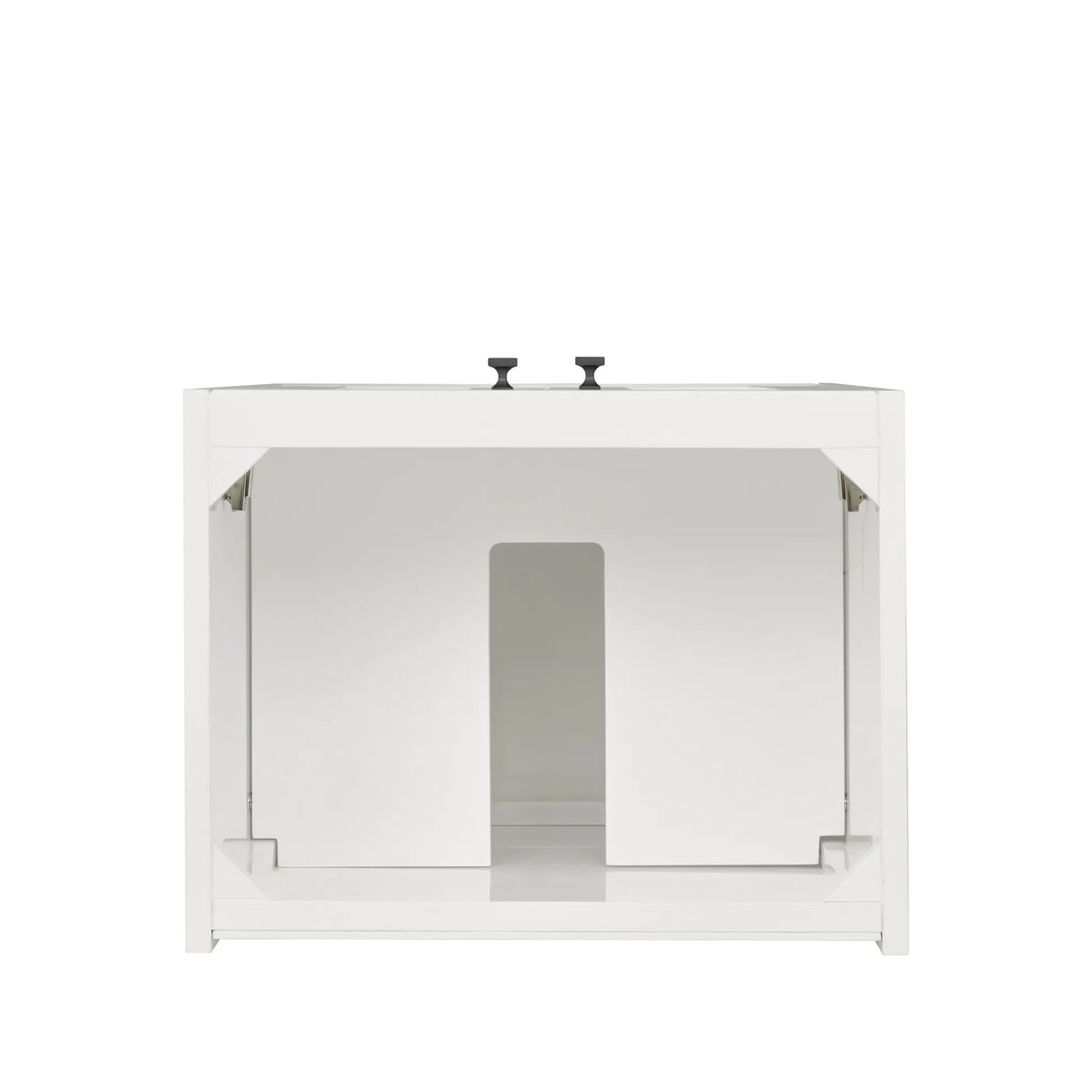 20" Chianti Single Cabinet in Glossy White in Matte Black-Cabinet Only image 2