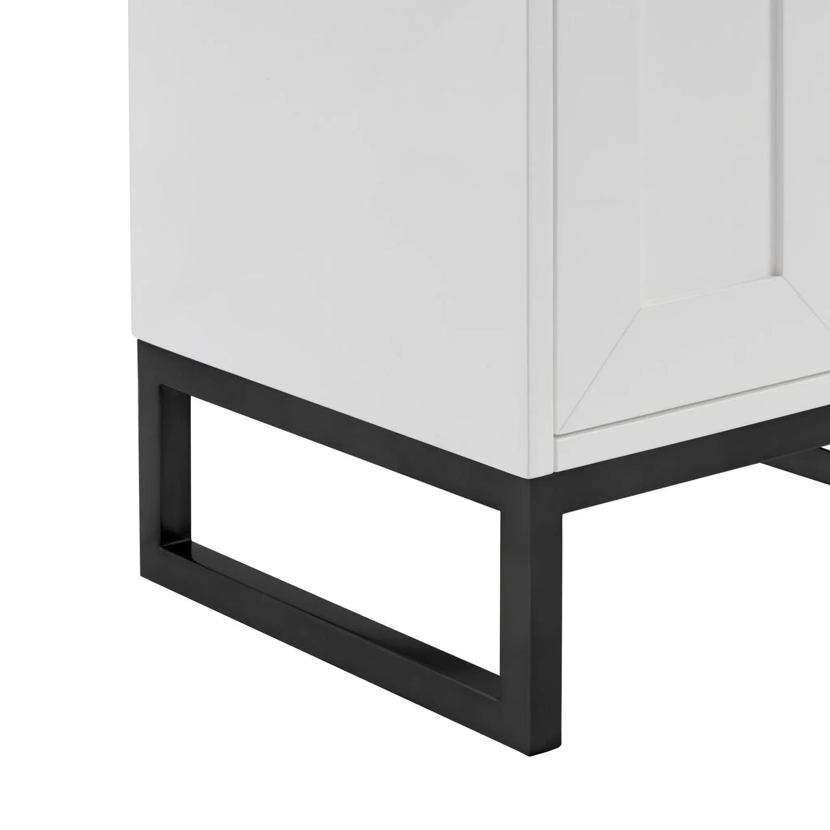 20" Chianti Single Cabinet in Glossy White in Matte Black-Cabinet Only image 8