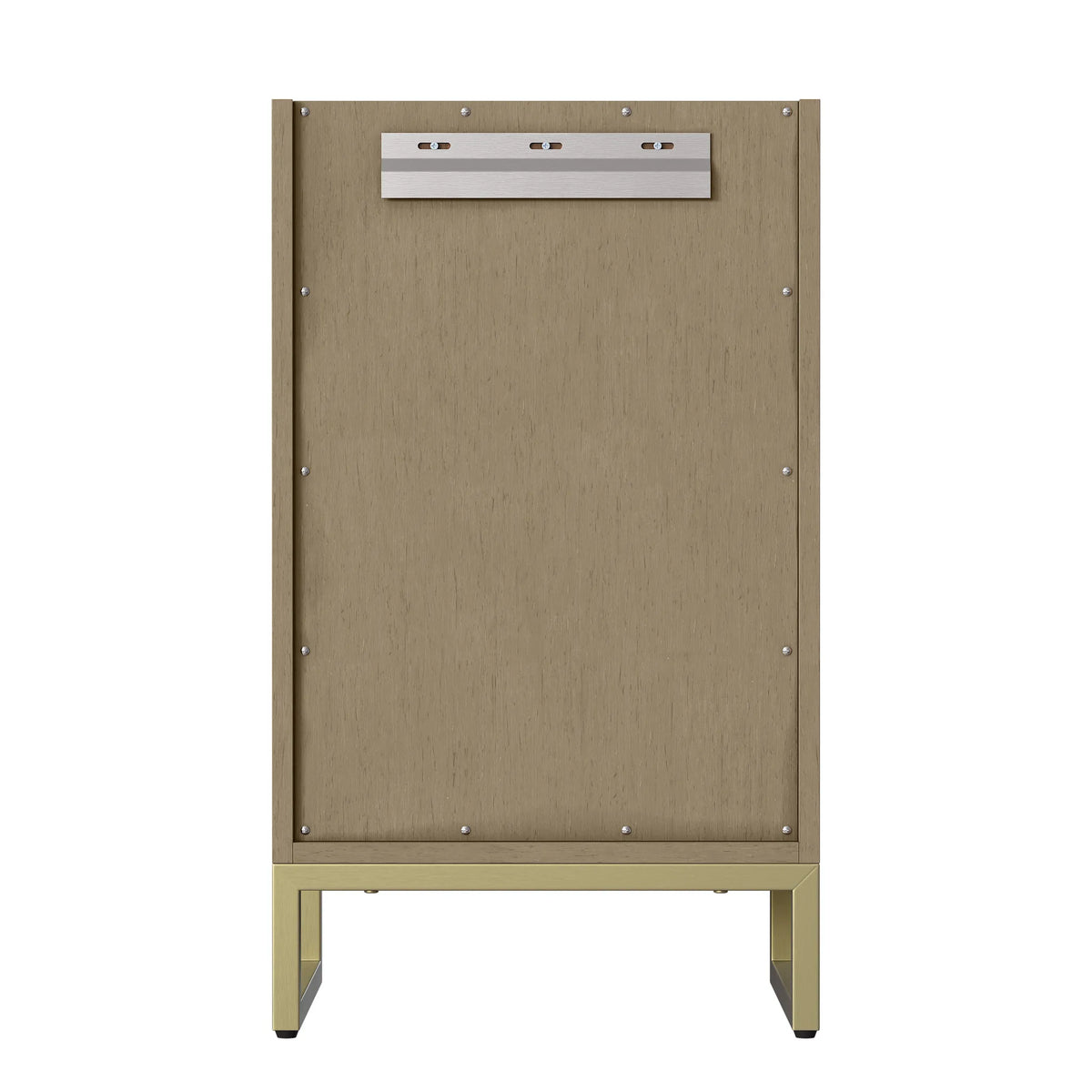 20" Chianti Single Cabinet in Walnut Whisper in Champagne Brass-Cabinet Only image 5