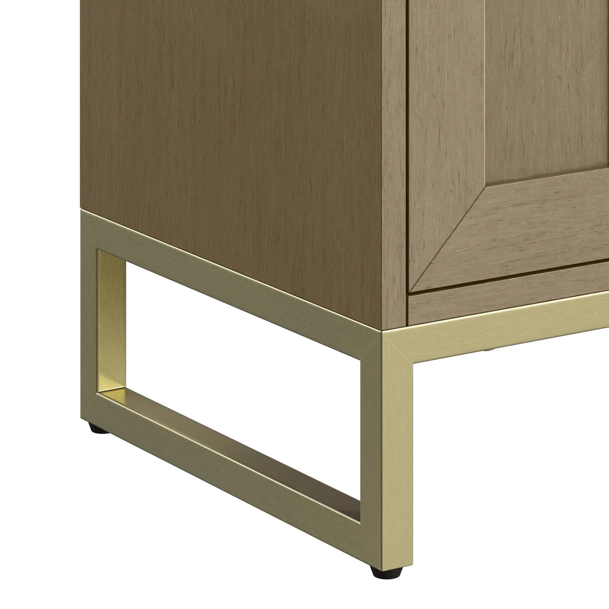 20" Chianti Single Cabinet in Walnut Whisper in Champagne Brass-Cabinet Only image 8