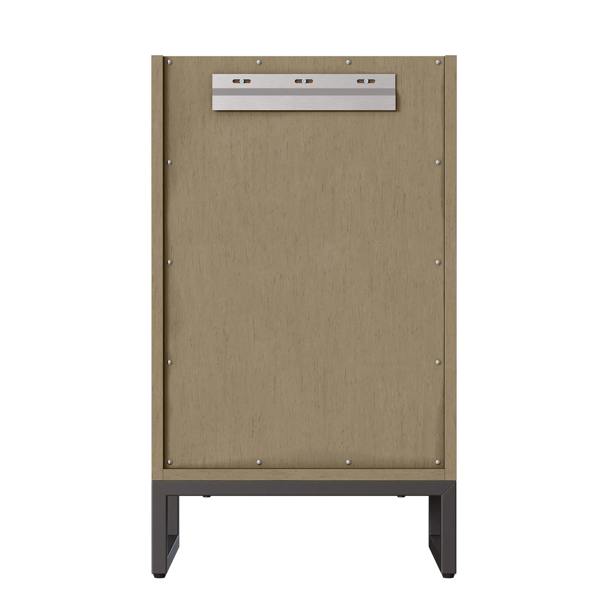 20" Chianti Single Cabinet in Walnut Whisper in Matte Black-White Glossy image 15