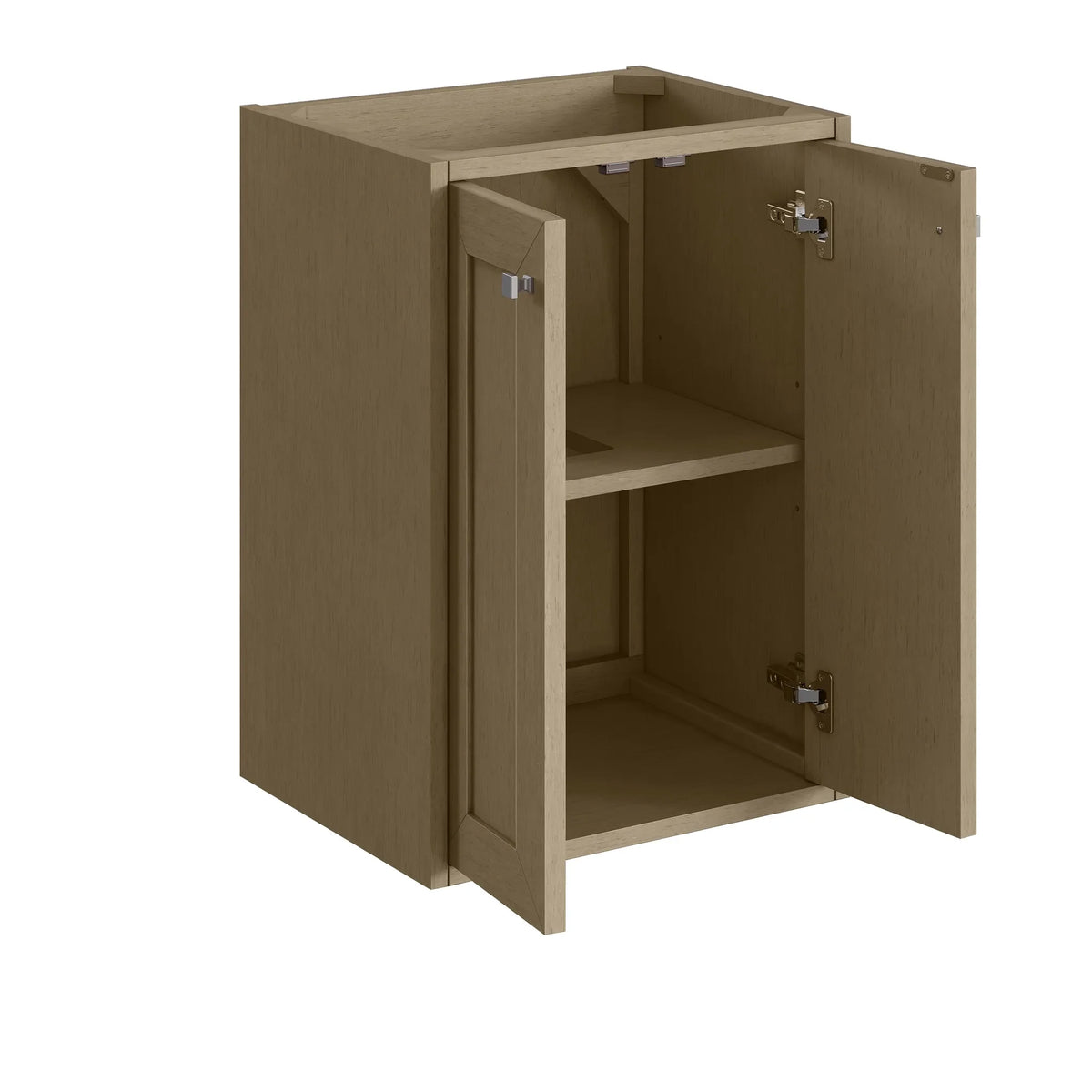 20" Chianti Single Cabinet in Walnut Whisper-White Glossy image 10