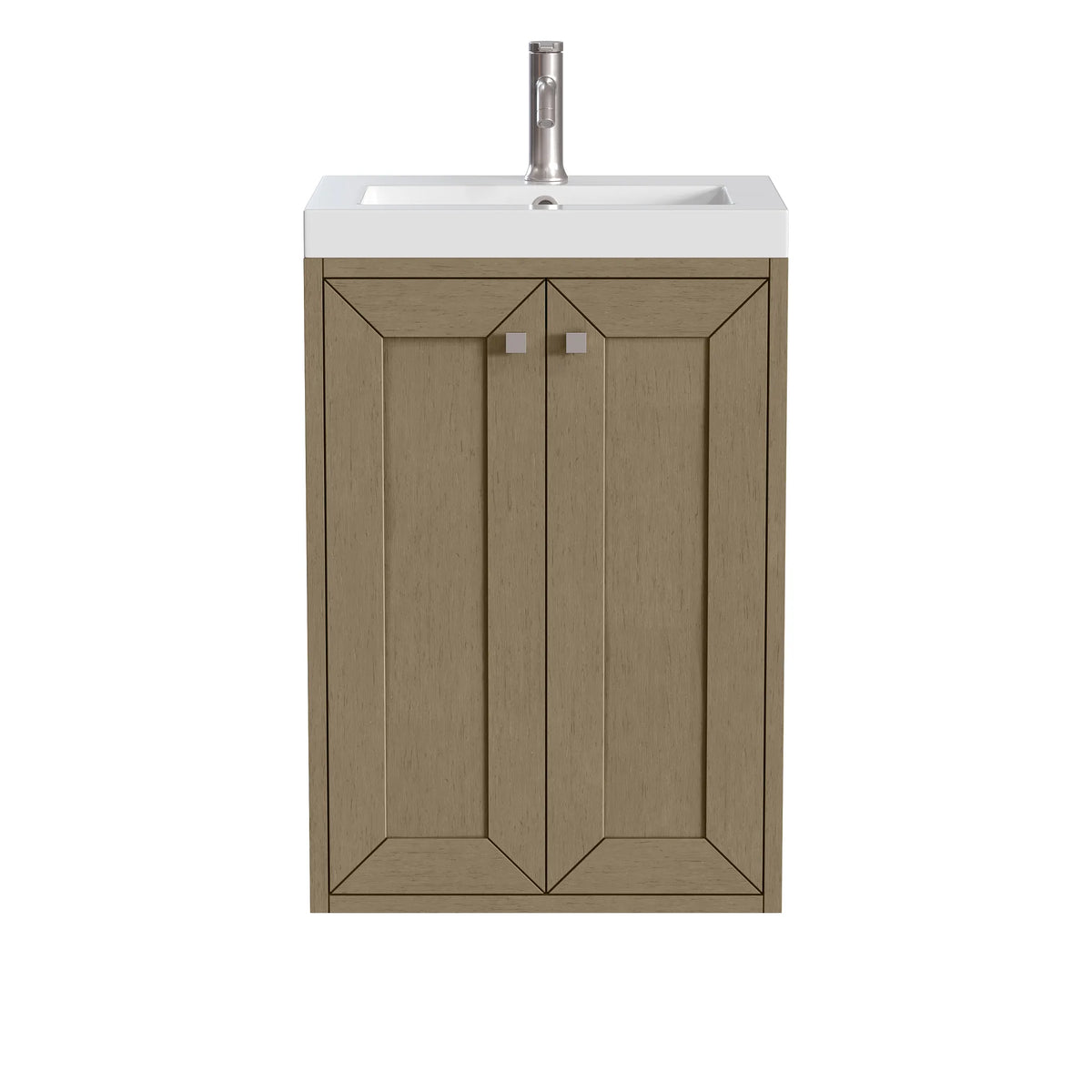 20" Chianti Single Cabinet in Walnut Whisper-White Glossy image