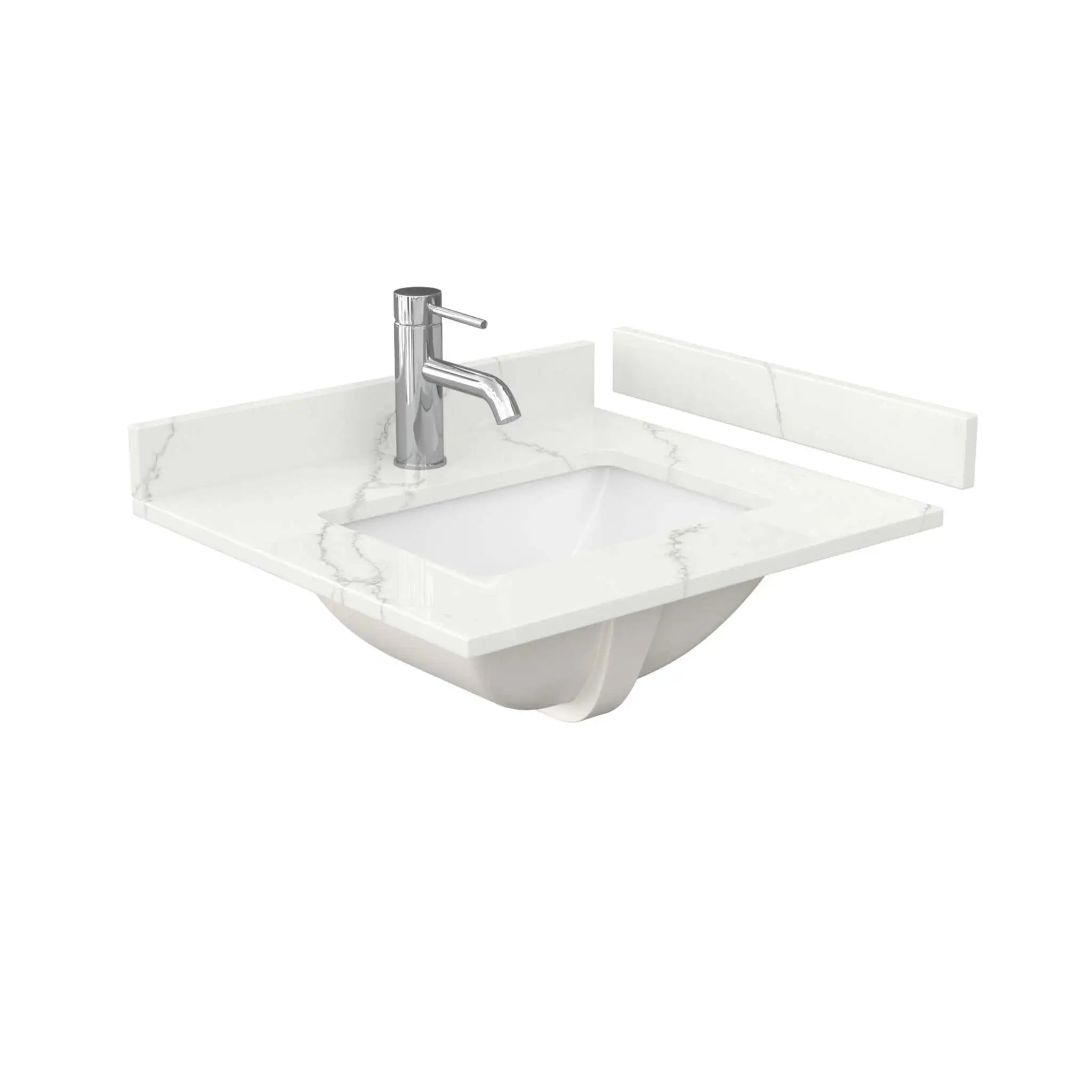 24" Beckett Single Bathroom Vanity in Dark Gray with Brushed Gold Trim by Wyndham