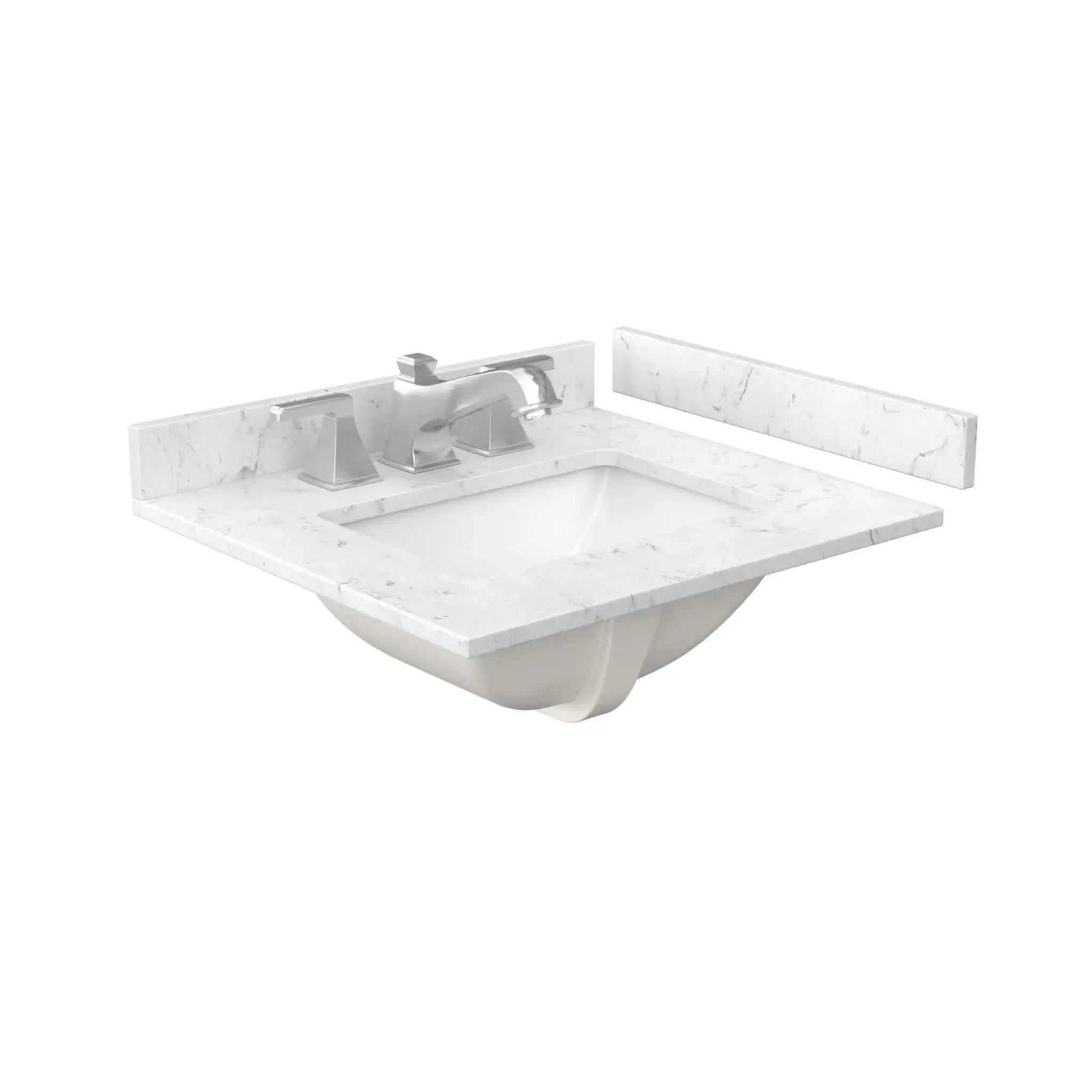 24" Beckett Single Bathroom Vanity in Dark Walnut with Brushed Nickel Trim by Wyndham