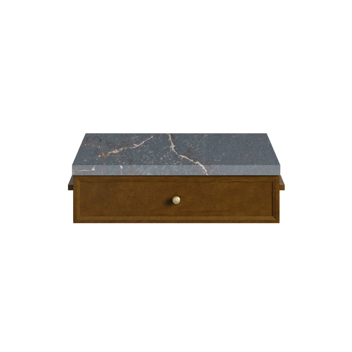 24" Bellshire Drawer Unit in Honey Oak by James Martin Vanities-Parisien Bleu Silestone