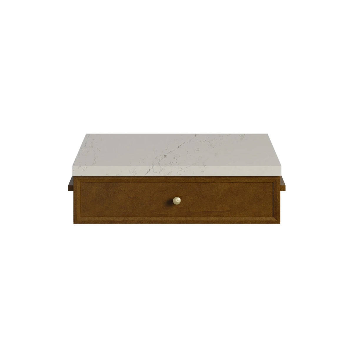 24" Bellshire Drawer Unit in Honey Oak by James Martin Vanities-Siberian Silestone