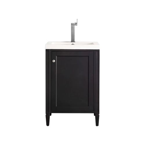 24" Britannia Single Vanity in Black Onyx by James Martin Vanities
