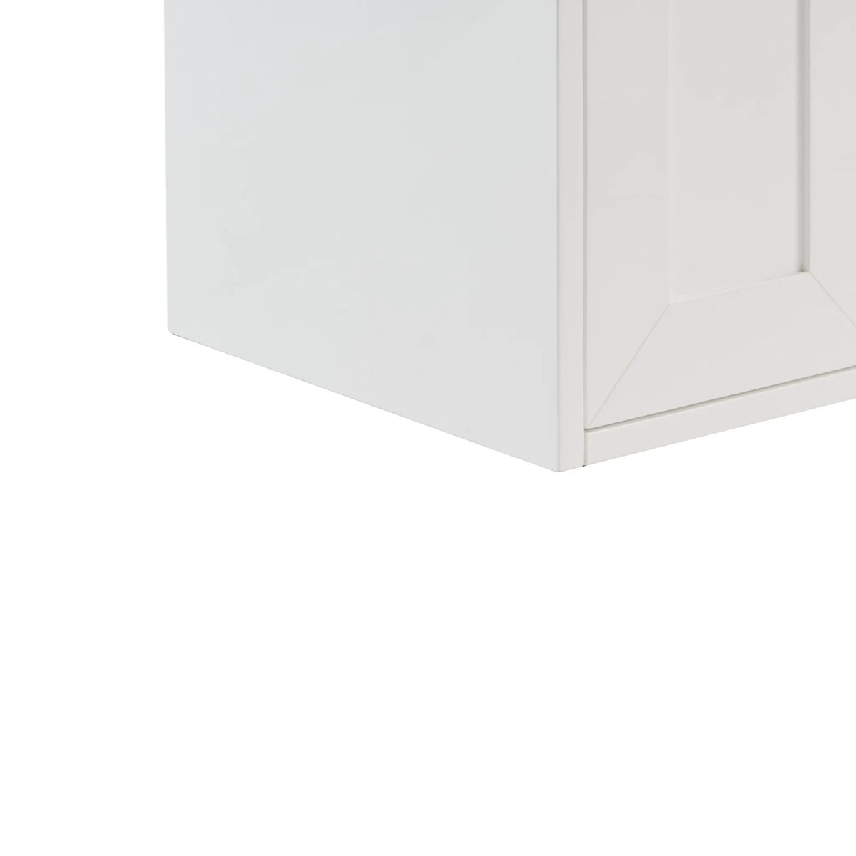 24" Chianti Single Cabinet in Glossy White in Matte Black-White Glossy image 24
