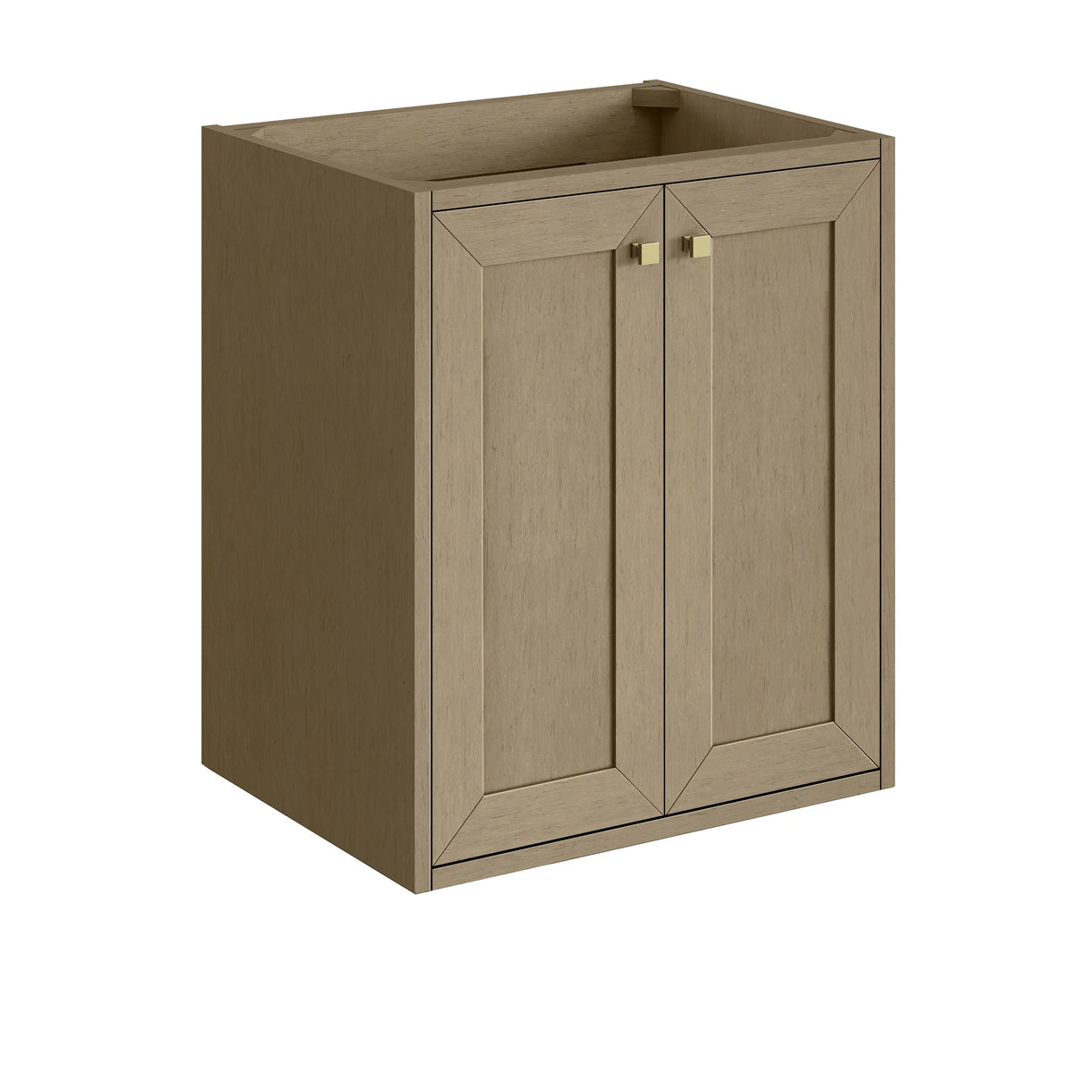 24" Chianti Single Cabinet in Walnut Whisper in Champagne Brass-Cabinet Only image 1