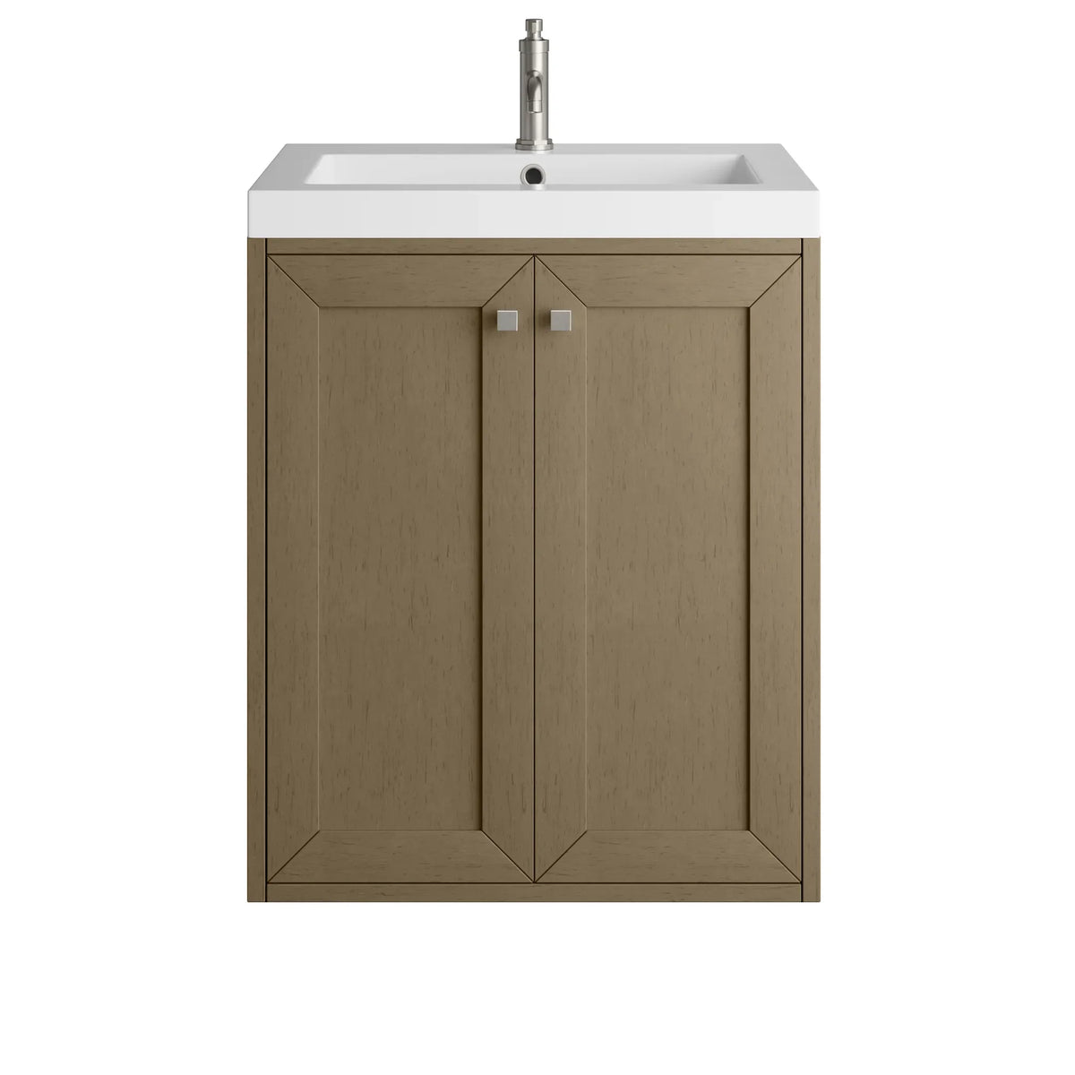 24" Chianti Single Cabinet in Walnut Whisper-White Glossy image