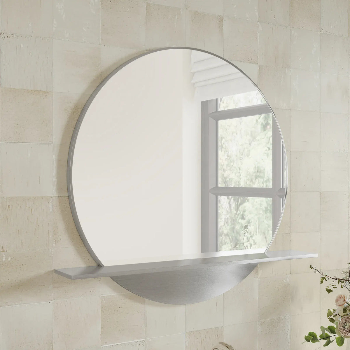 24" Mirror Platform-Brushed Nickel image 2