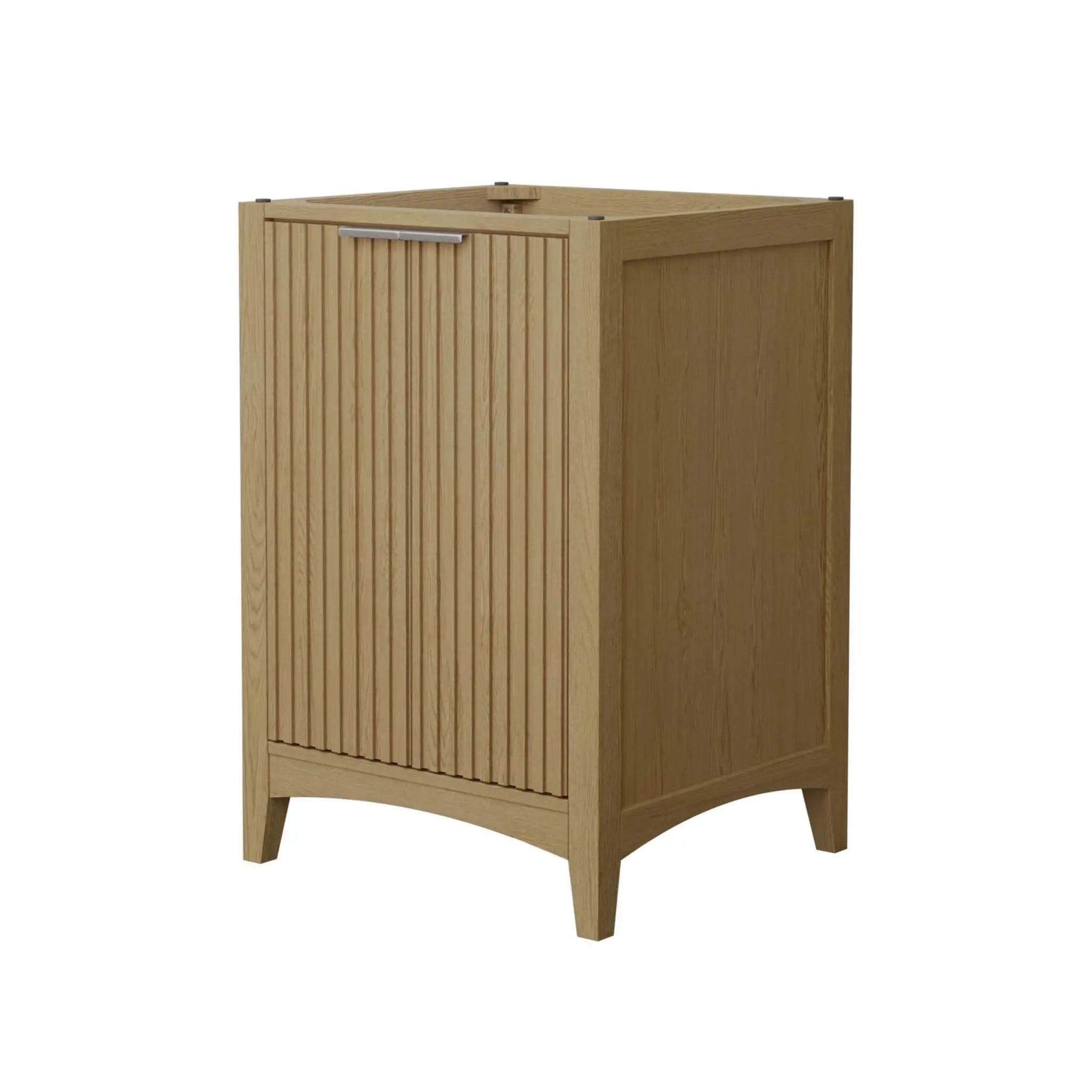24" Palmilla Single Bathroom Vanity in Natural Oak with Brushed Nickel Trim by Wyndham