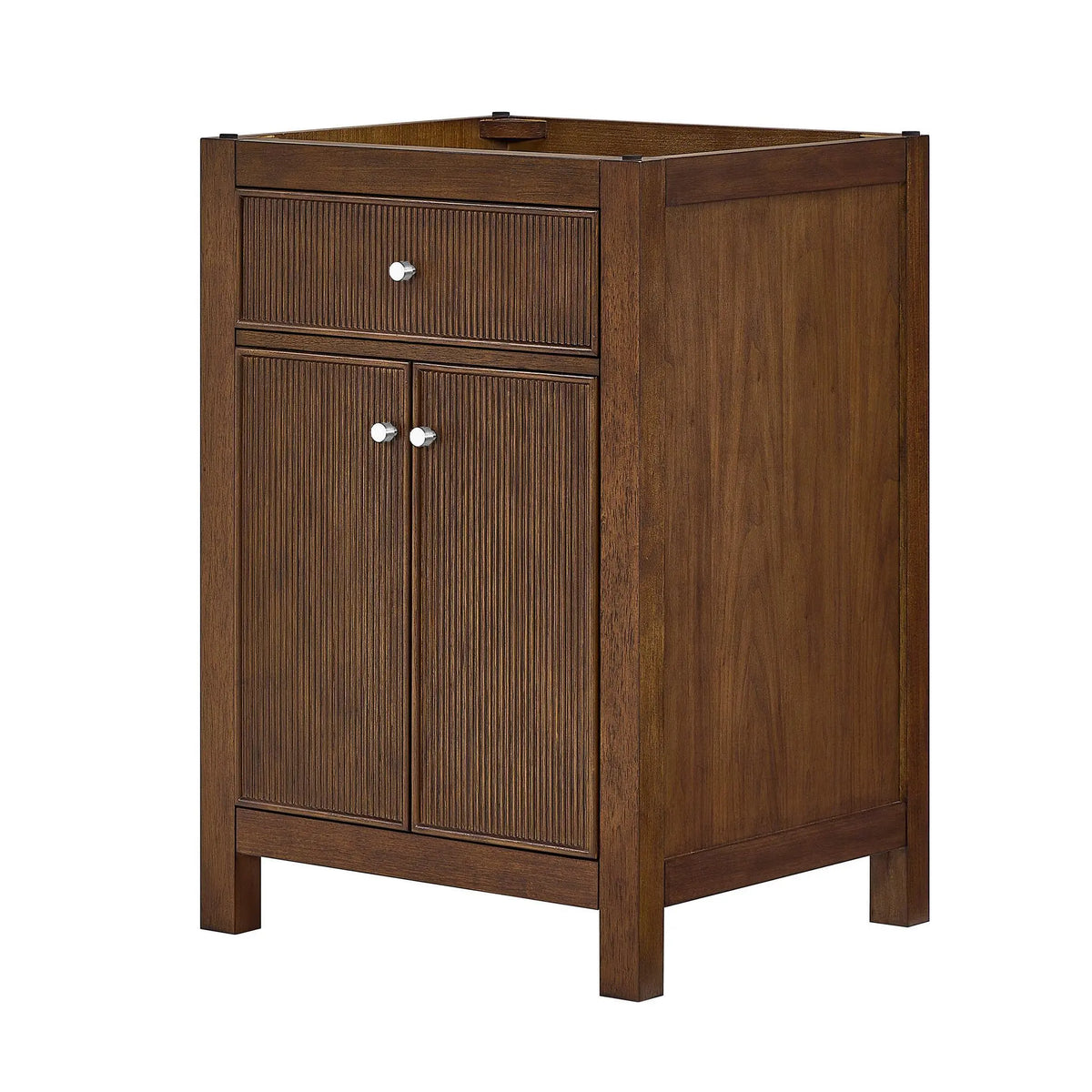24" Pendry Single Bathroom Vanity Dark Walnut Brushed Nickel Trim by wyndham View 36