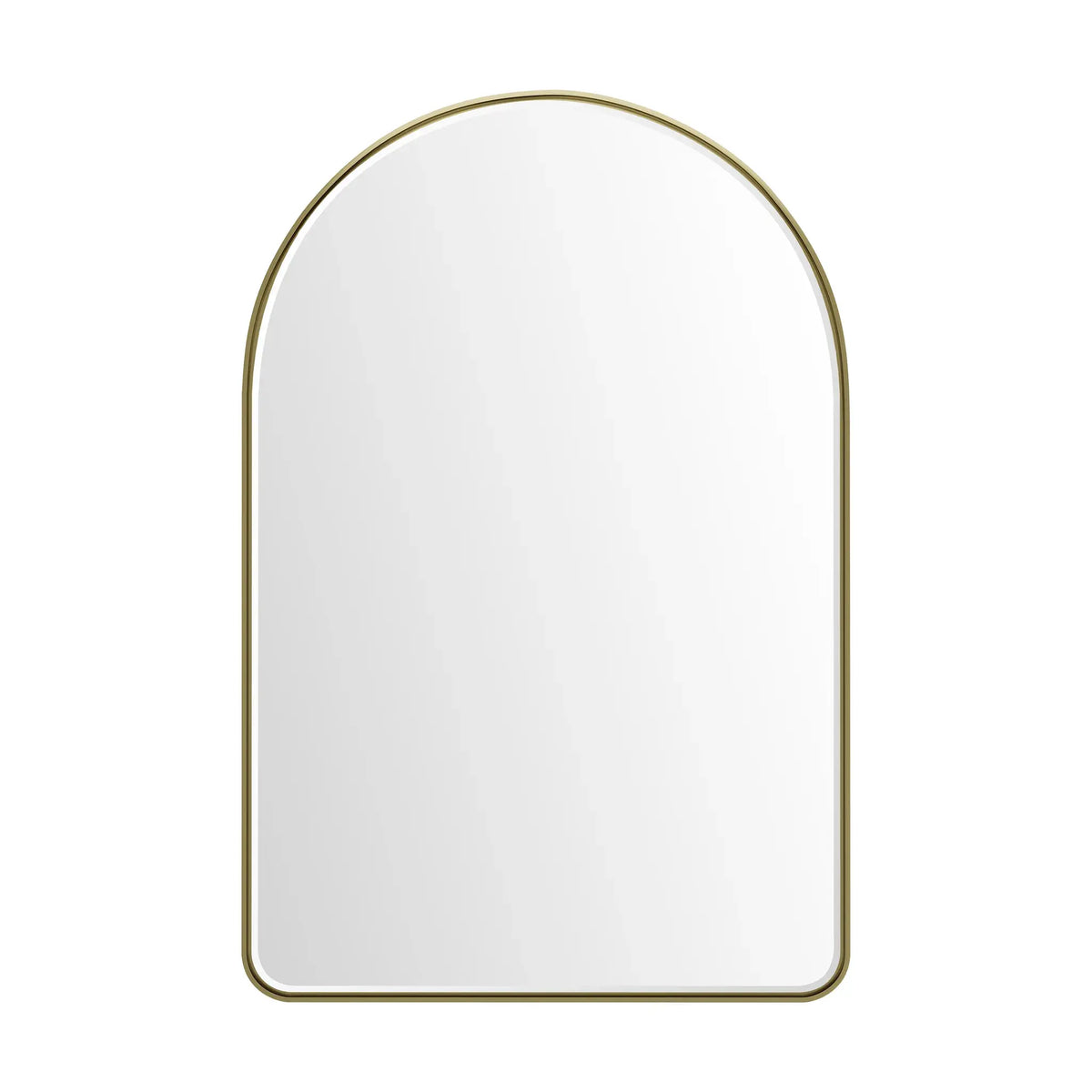 24 Inch Rohe Arched Mirror - Champagne Brass Image 1