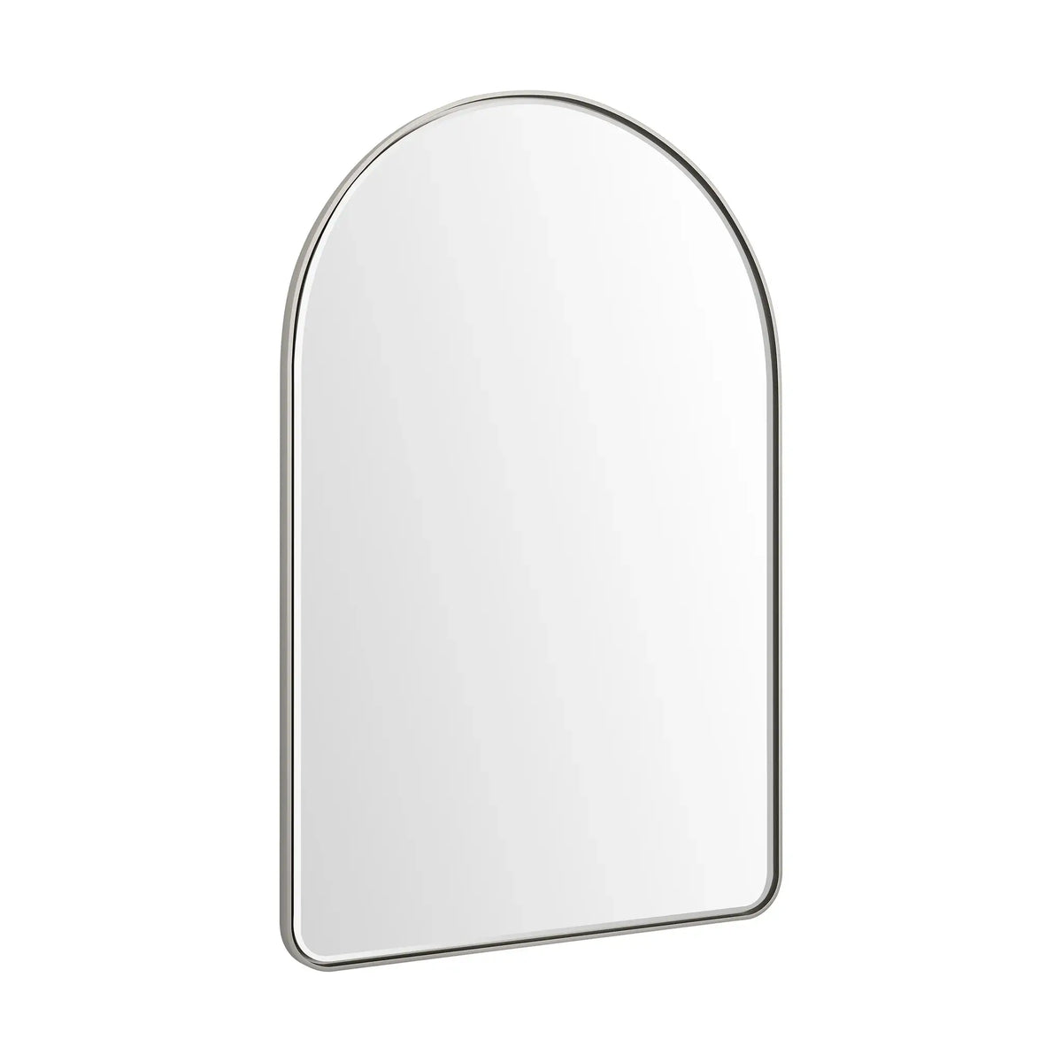 24 Inch Rohe Arched Mirror - Satin Nickel Image 9