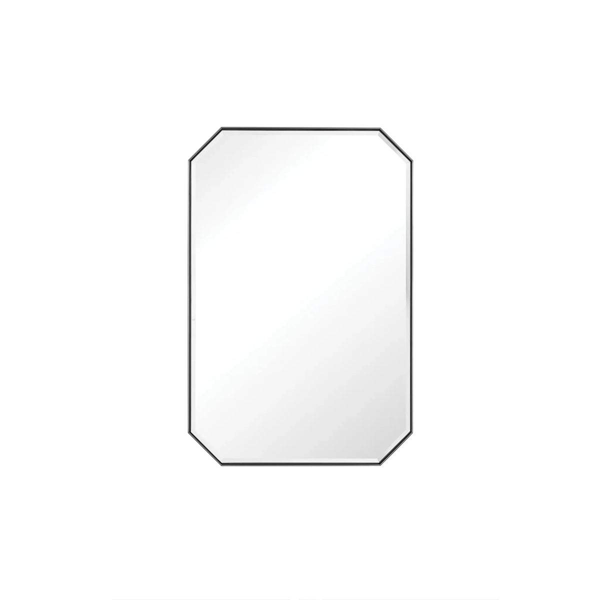 24 Inch Rohe Octagonal Mirror - Satin Nickel Image 1