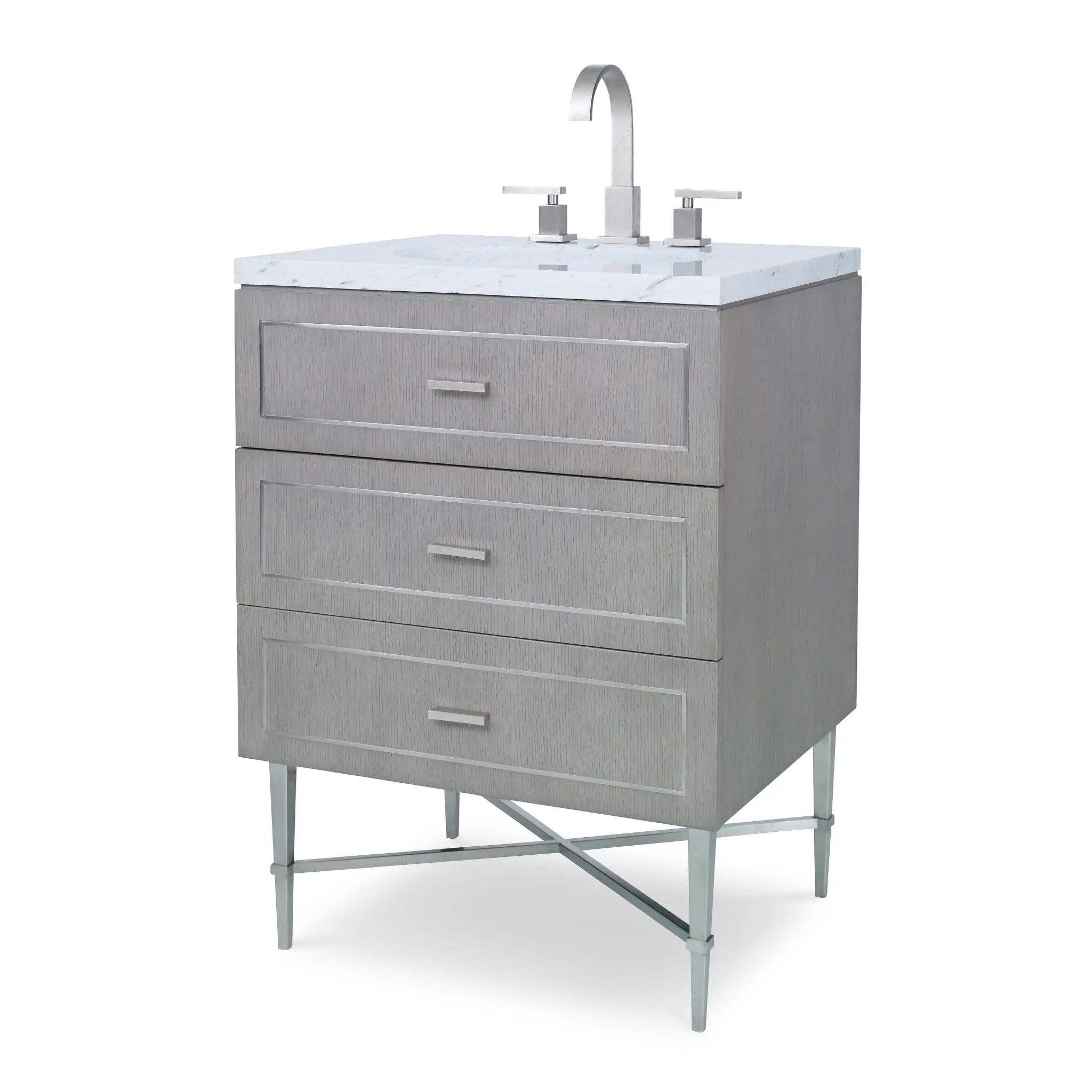26" Woodbury Petite Sink Chest - Warm Grey by Ambella Home image 1