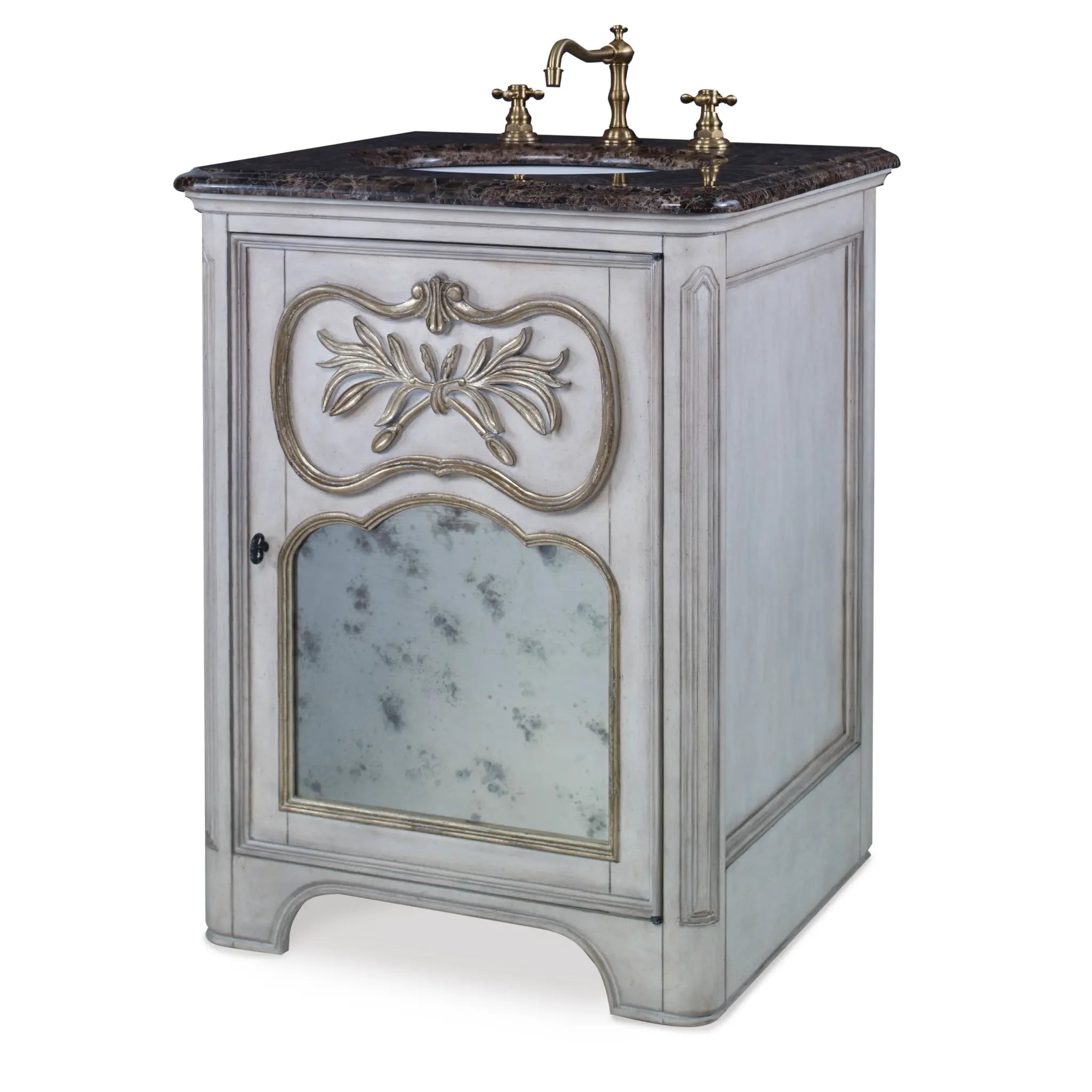 27" Laurel Petite Sink Chest - White by Ambella Home image 1