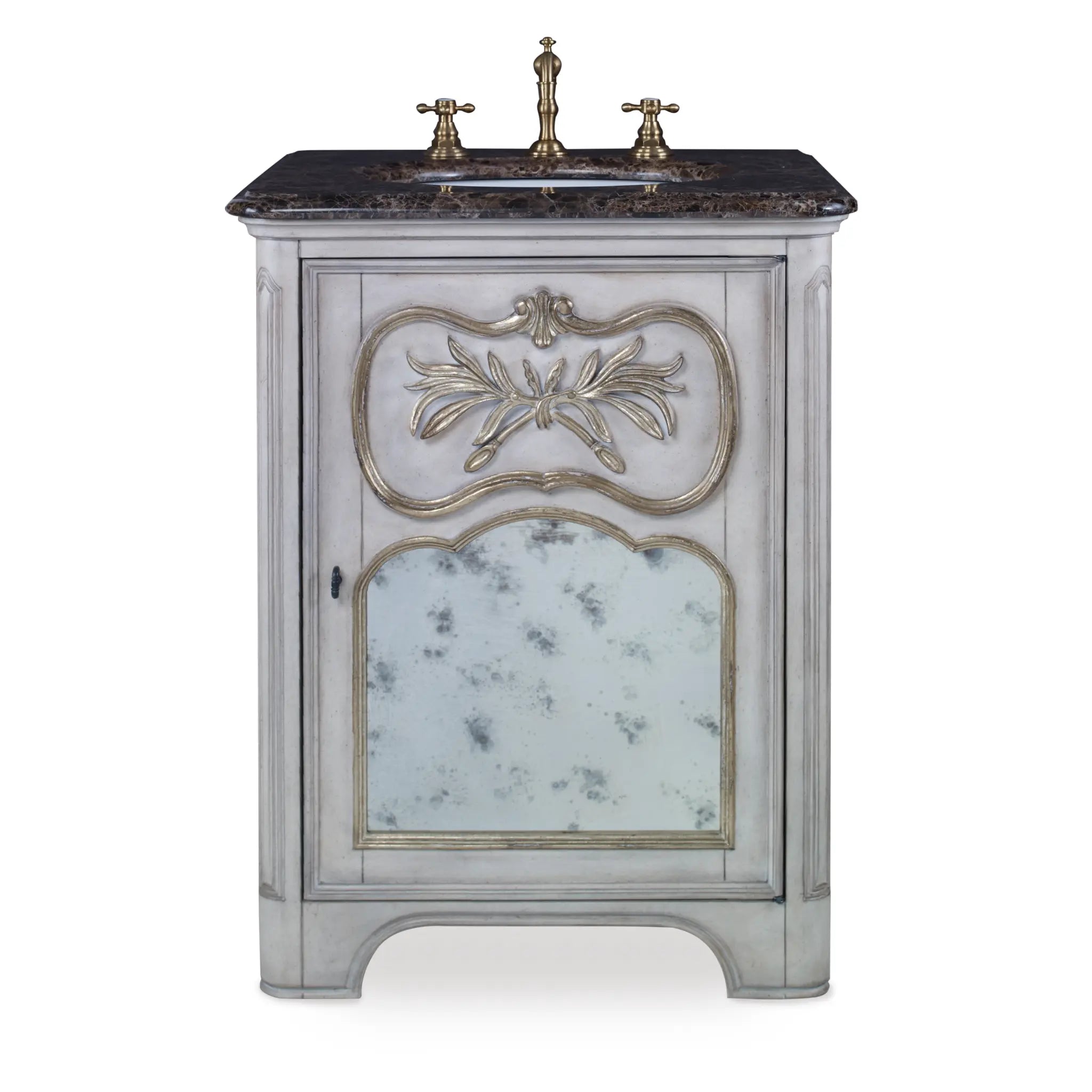 27" Laurel Petite Sink Chest - White by Ambella Home image