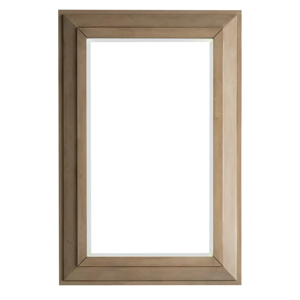 28" Portland Rectangular Mirror in Whitewashed Walnut image