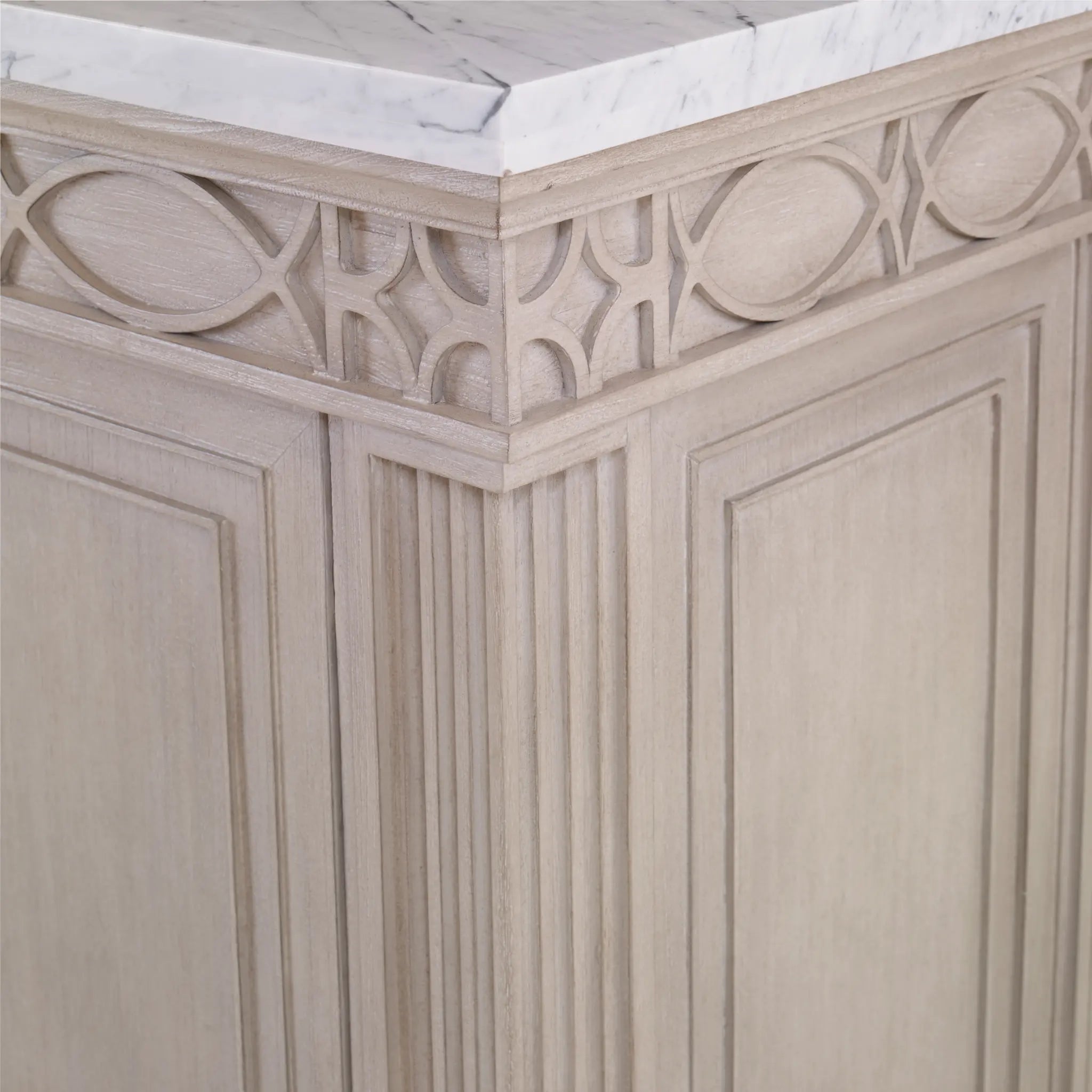 28" Seville Petite Sink Chest - French White by Ambella Home image 2