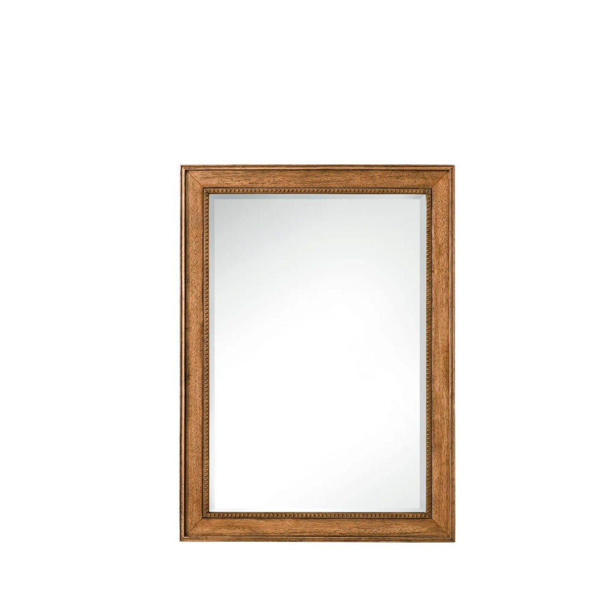 29 Inch Bristol Rectangular Mirror - Saddle Brown Image 1