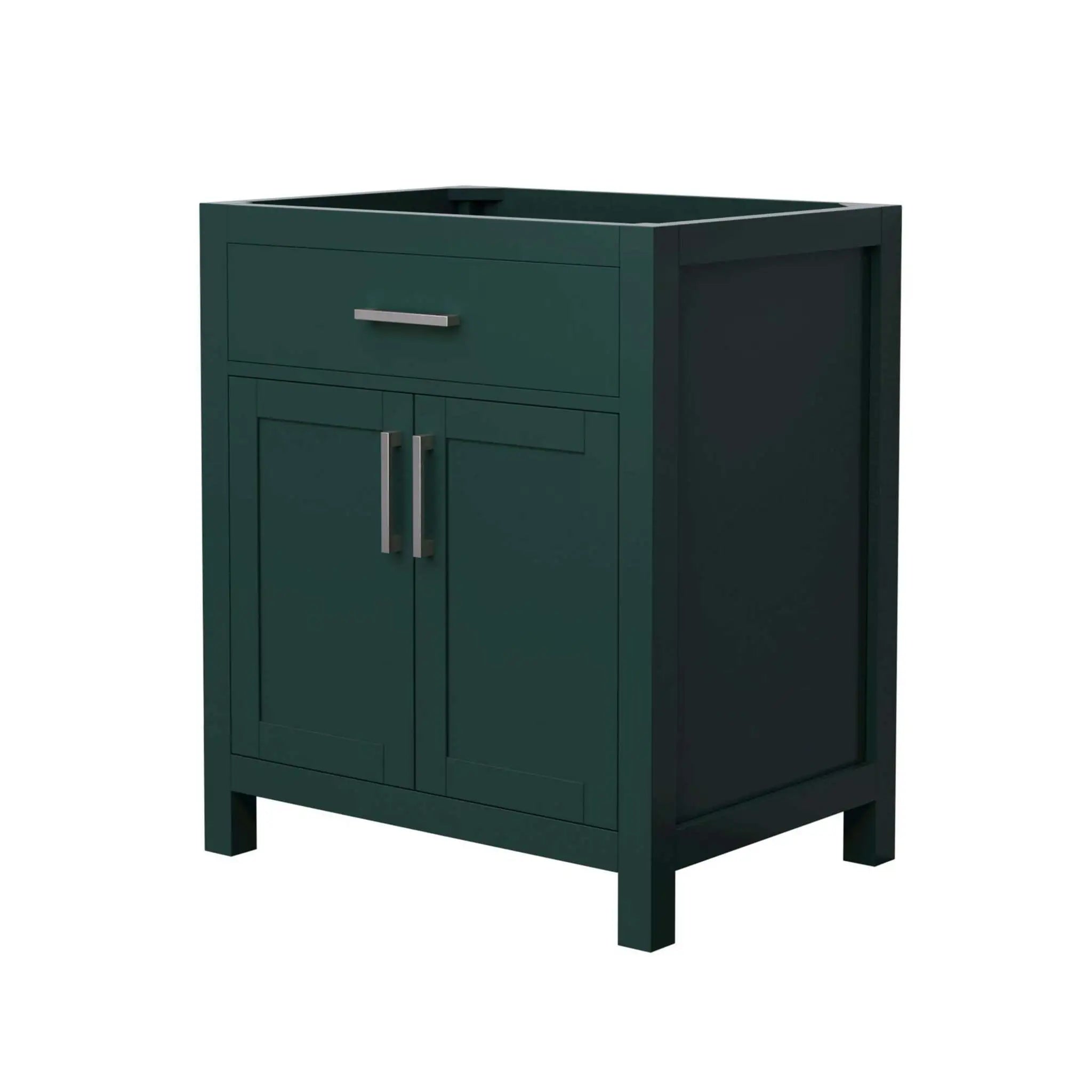 30" Beckett Single Bathroom Vanity in Green with Brushed Nickel Trim by Wyndham