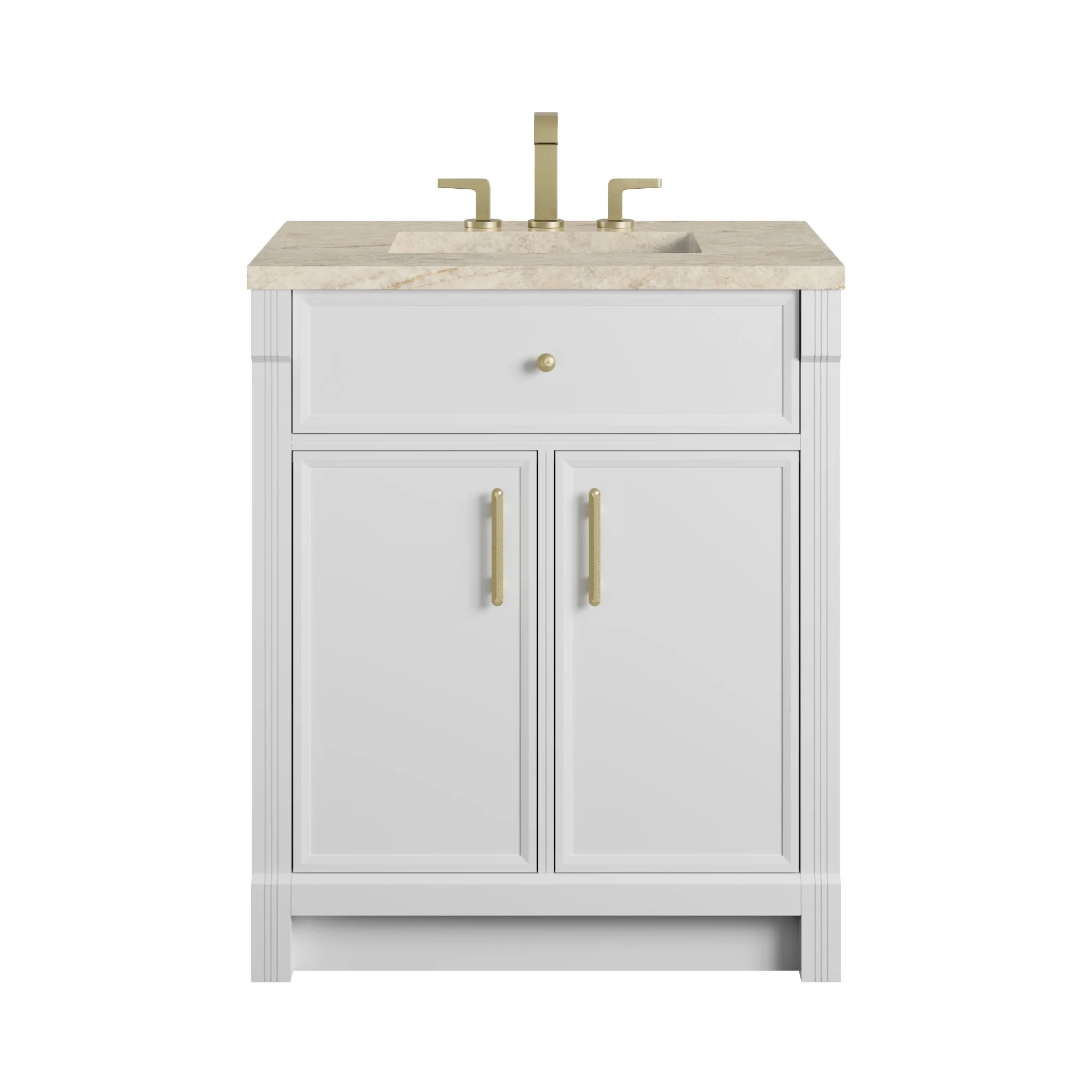 30" Bellshire Single Vanity in Bright White by James Martin Vanities-Tajnar Eclos 