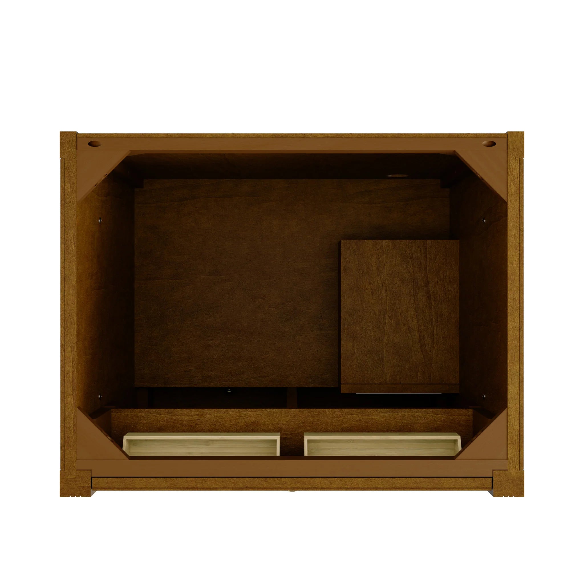 30" Bellshire Single Vanity in Honey Oak by James Martin Vanities-White Zeus Silestone 7