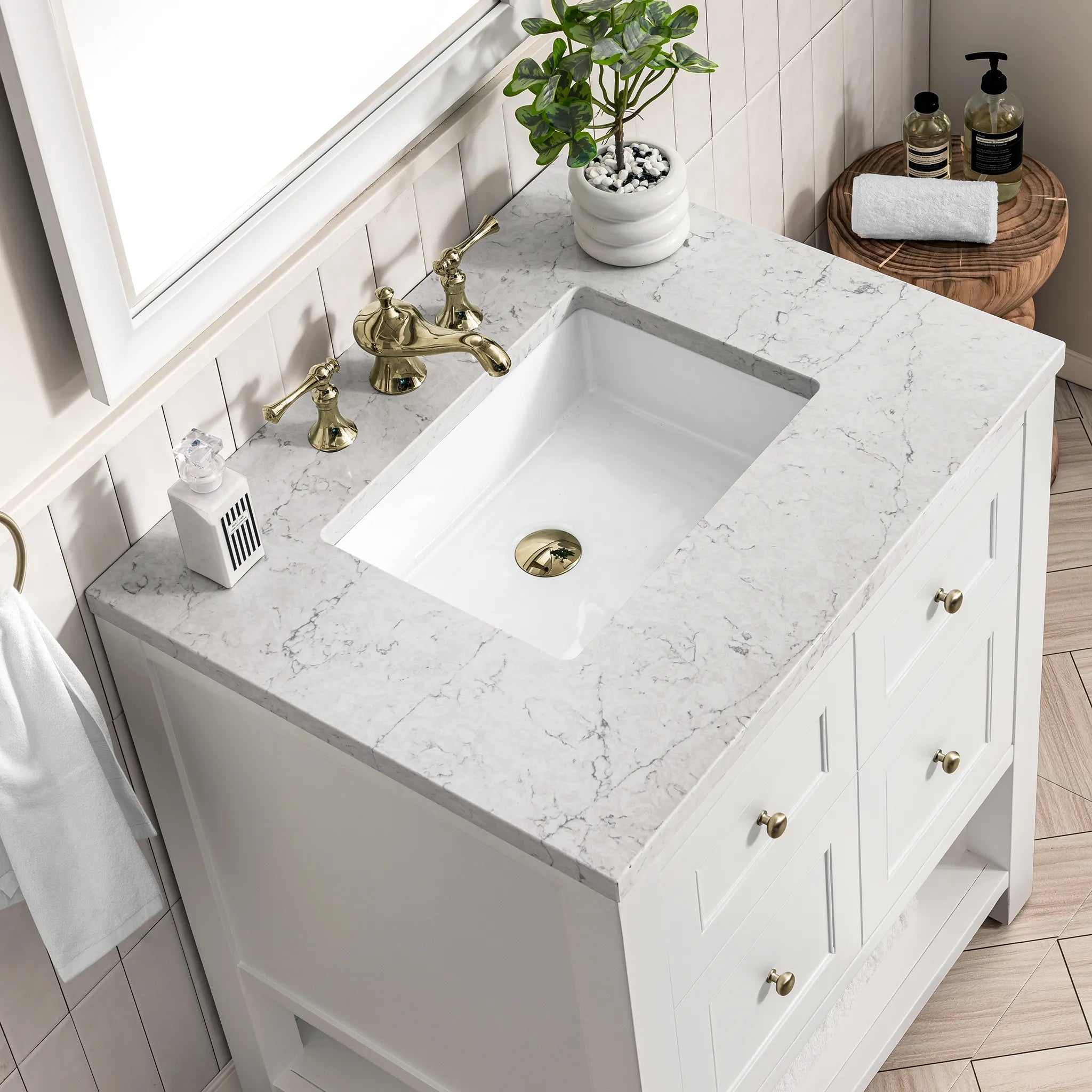 30" Breckenridge Single Vanity in Bright White-Cabinet Only-Not Available image 2
