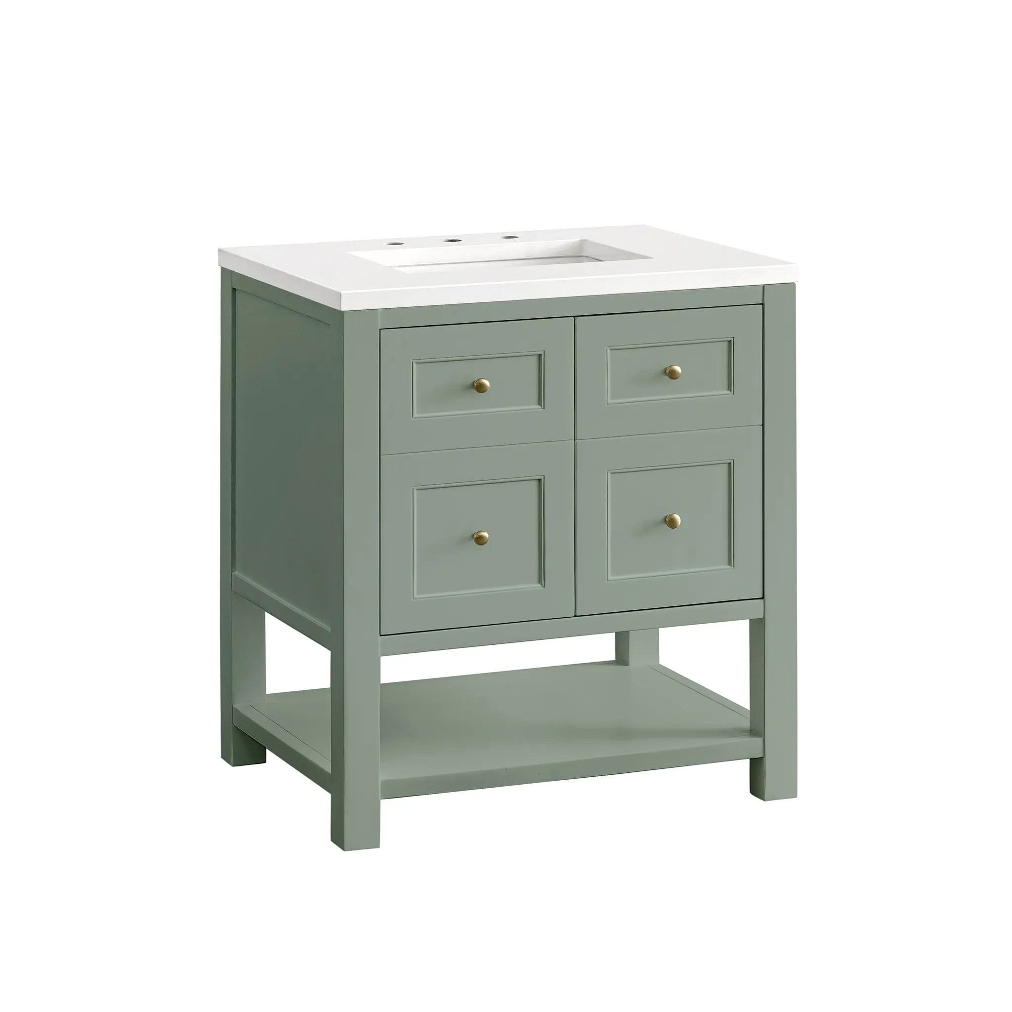 30" Breckenridge Single Vanity in Smokey Celadon-Cabinet Only-Not Available image 7