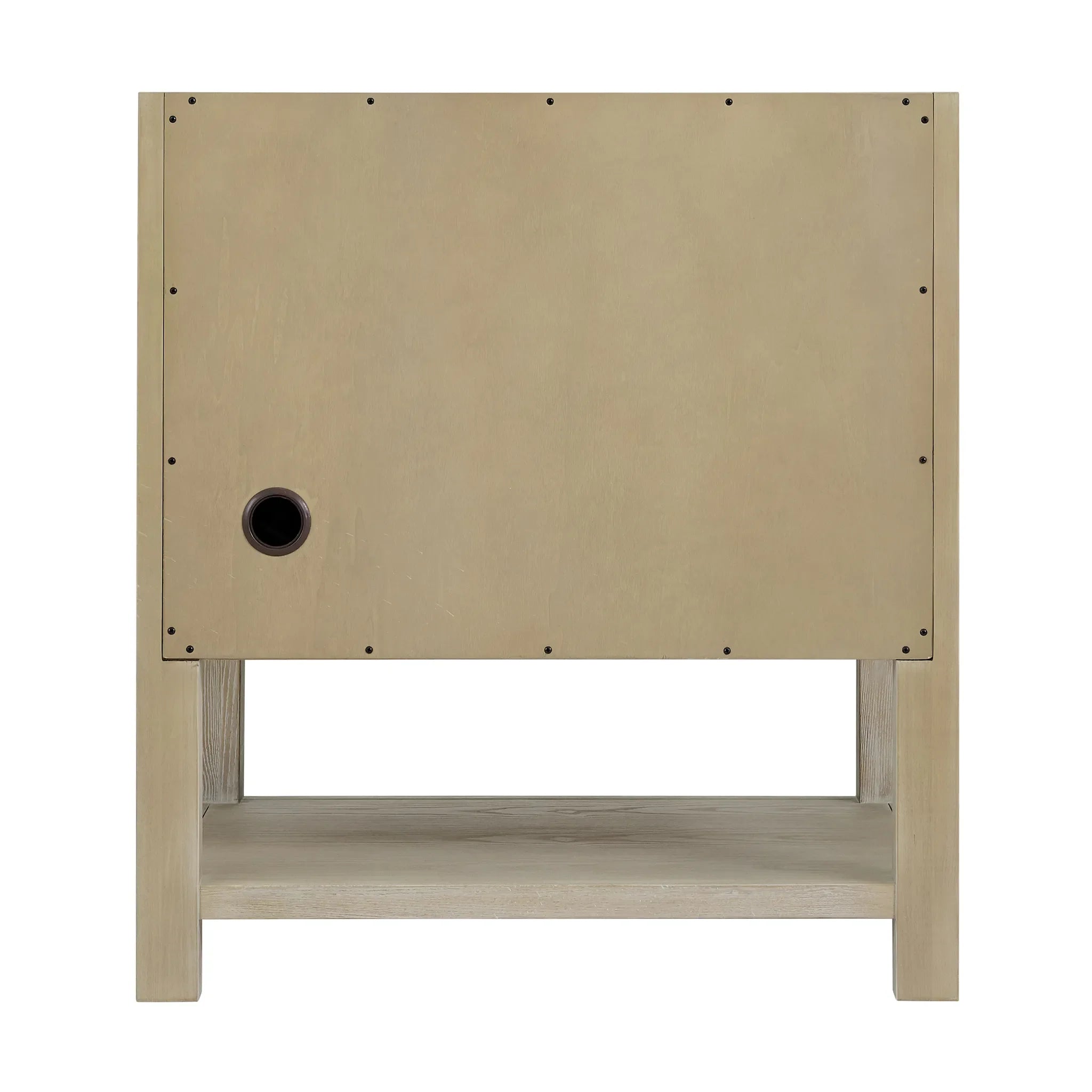 30" Breckenridge Single Vanity in Whitewashed Oak-Victorian Silver Silestone-8" Widespread image 7