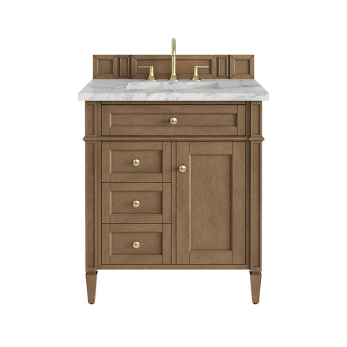 30" Brittany Single Vanity in Pecan by James Martin Vanities