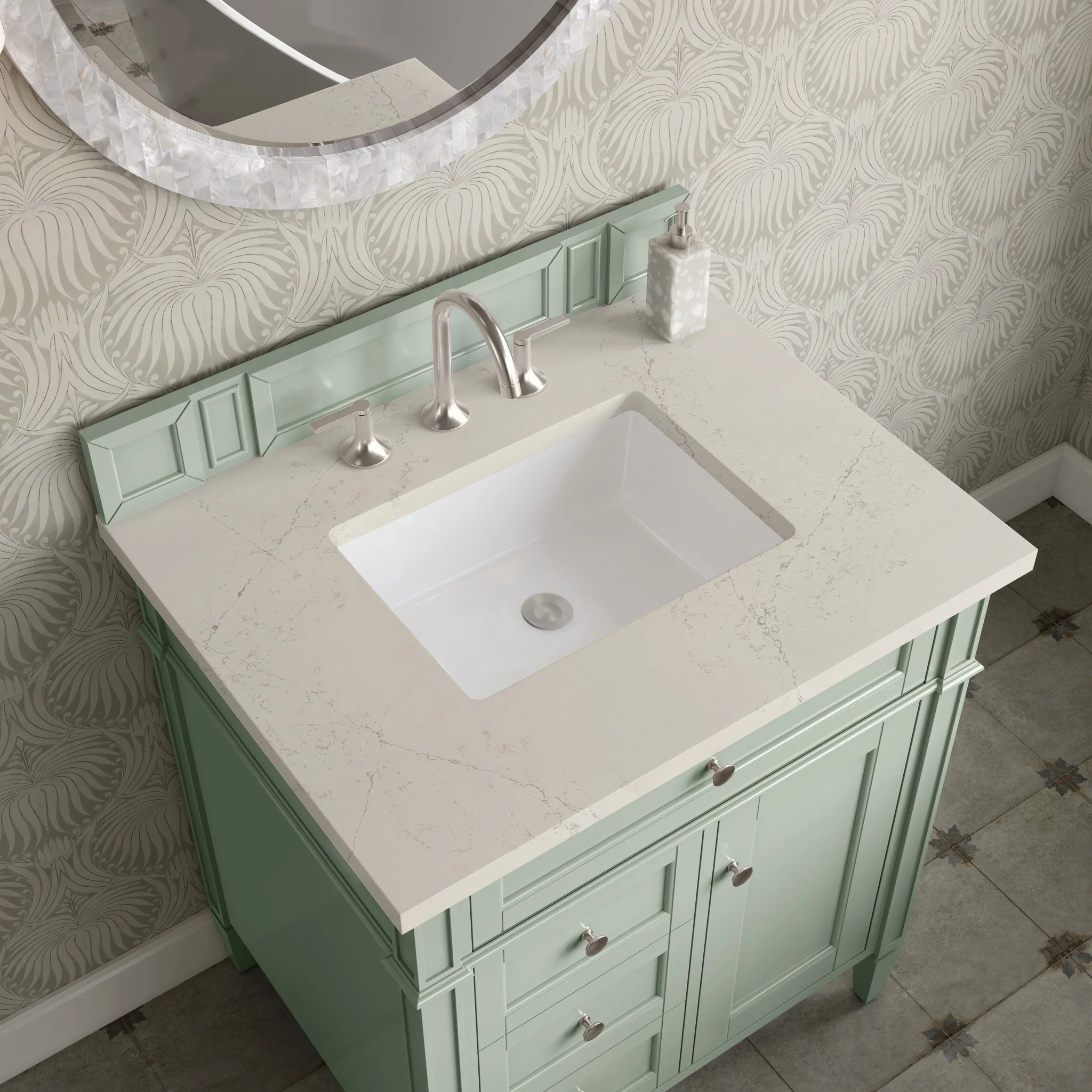 30-brittany-single-vanity-in-sage-green-by-james-martin-vanities-siberian-silestone image 4