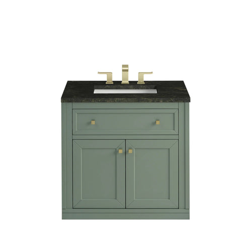 30" Chicago Single Vanity in Smokey Celadon by James Martin Vanities