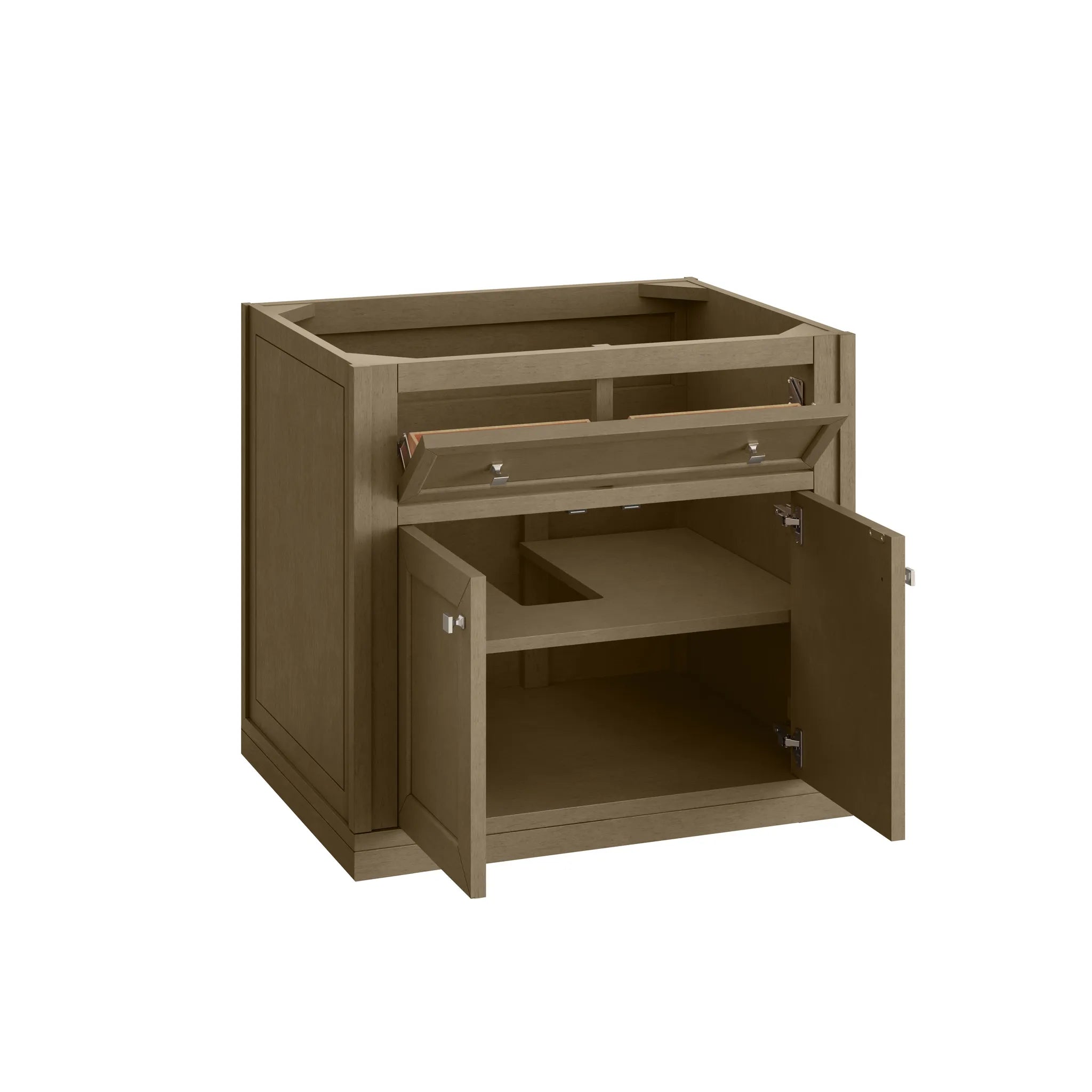 30" Chicago Single Vanity in Walnut Whisper-Cabinet Only-Not Available image 5