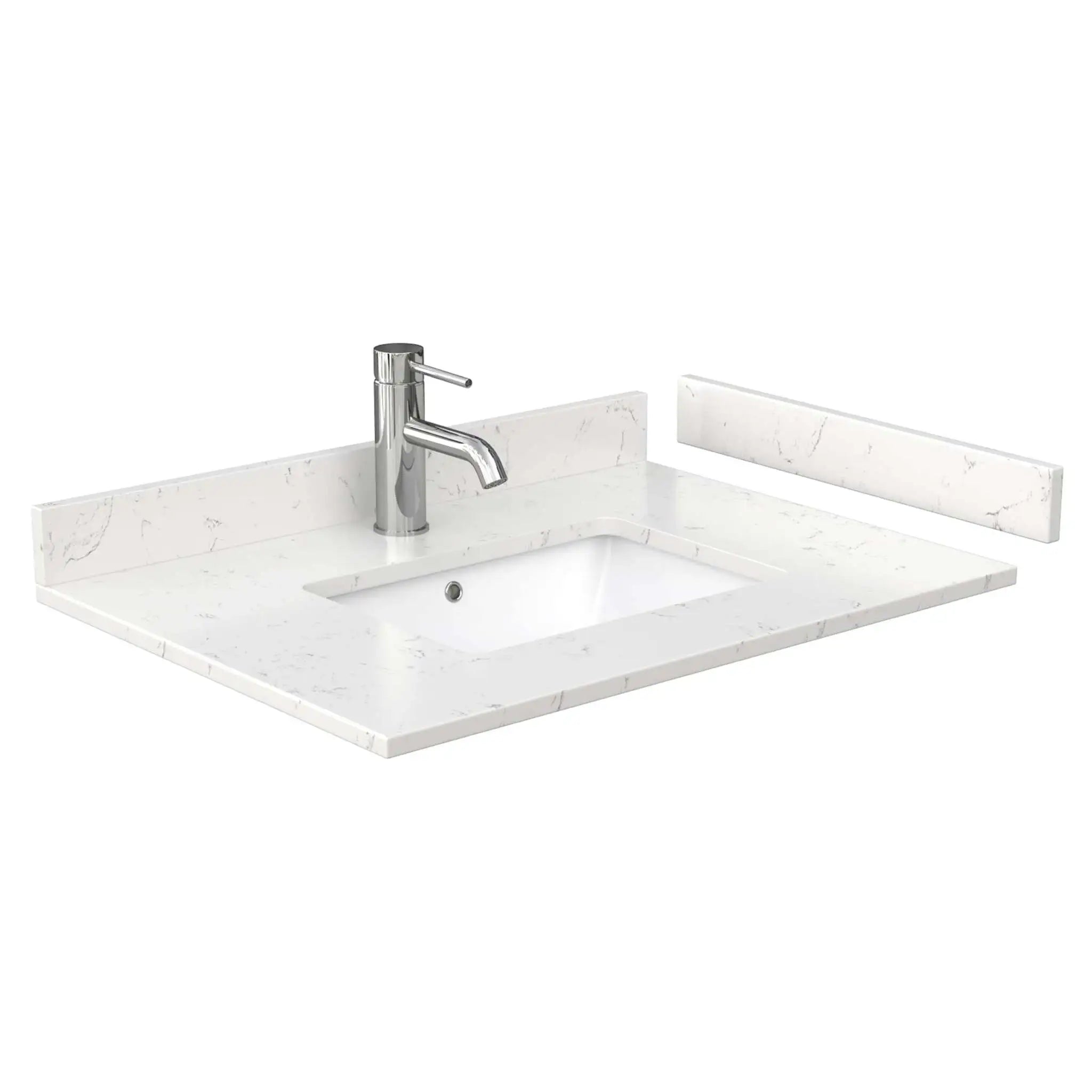 30" Daria Single Bathroom Vanity in Dark Gray with Polished Chrome Trim by Wyndham