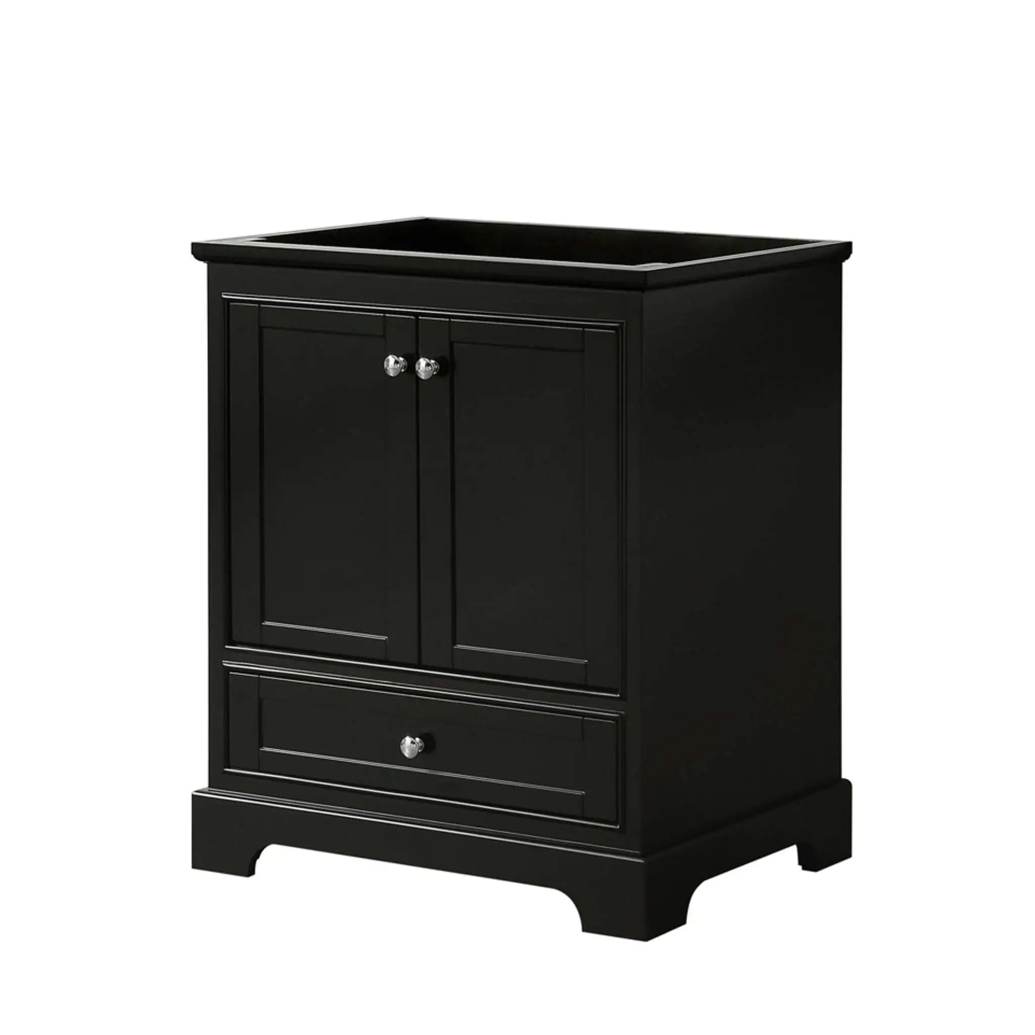 30" Deborah Single Bathroom Vanity in Dark Espresso with Polished Chrome Trim by Wyndham