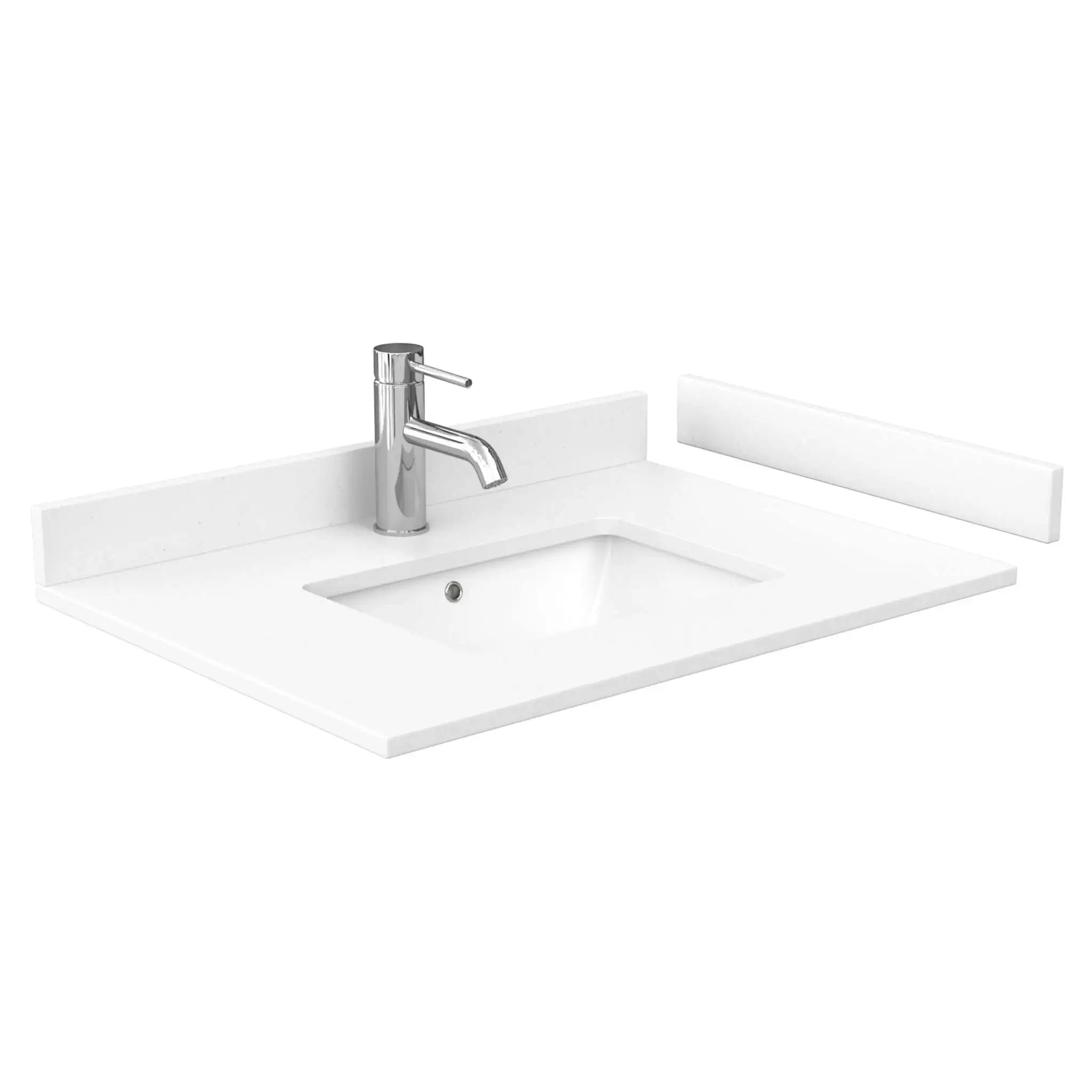 30" Deborah Single Bathroom Vanity in White with Brushed Gold Trim by Wyndham