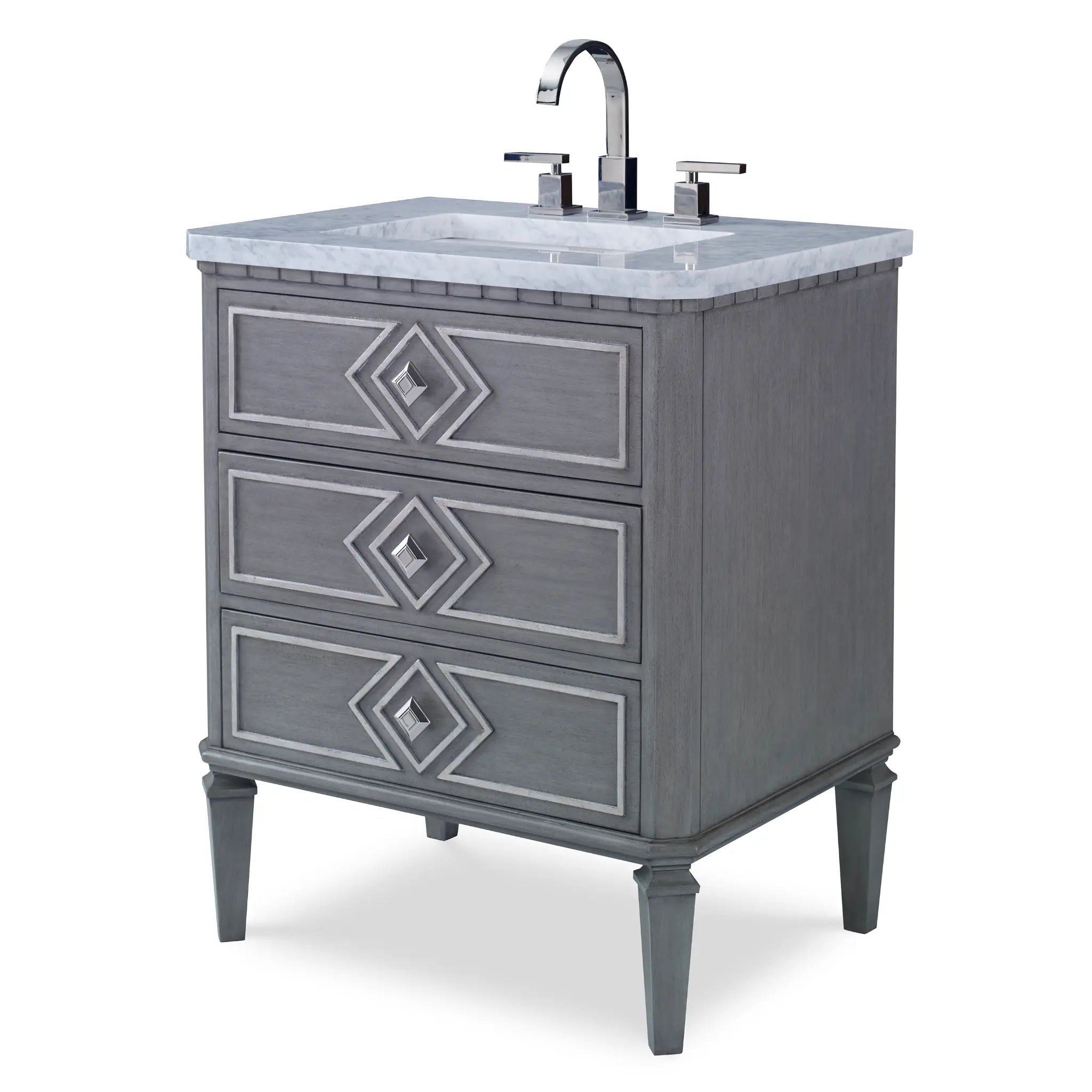 30" Diamond Sink Chest by Ambella Home image 1