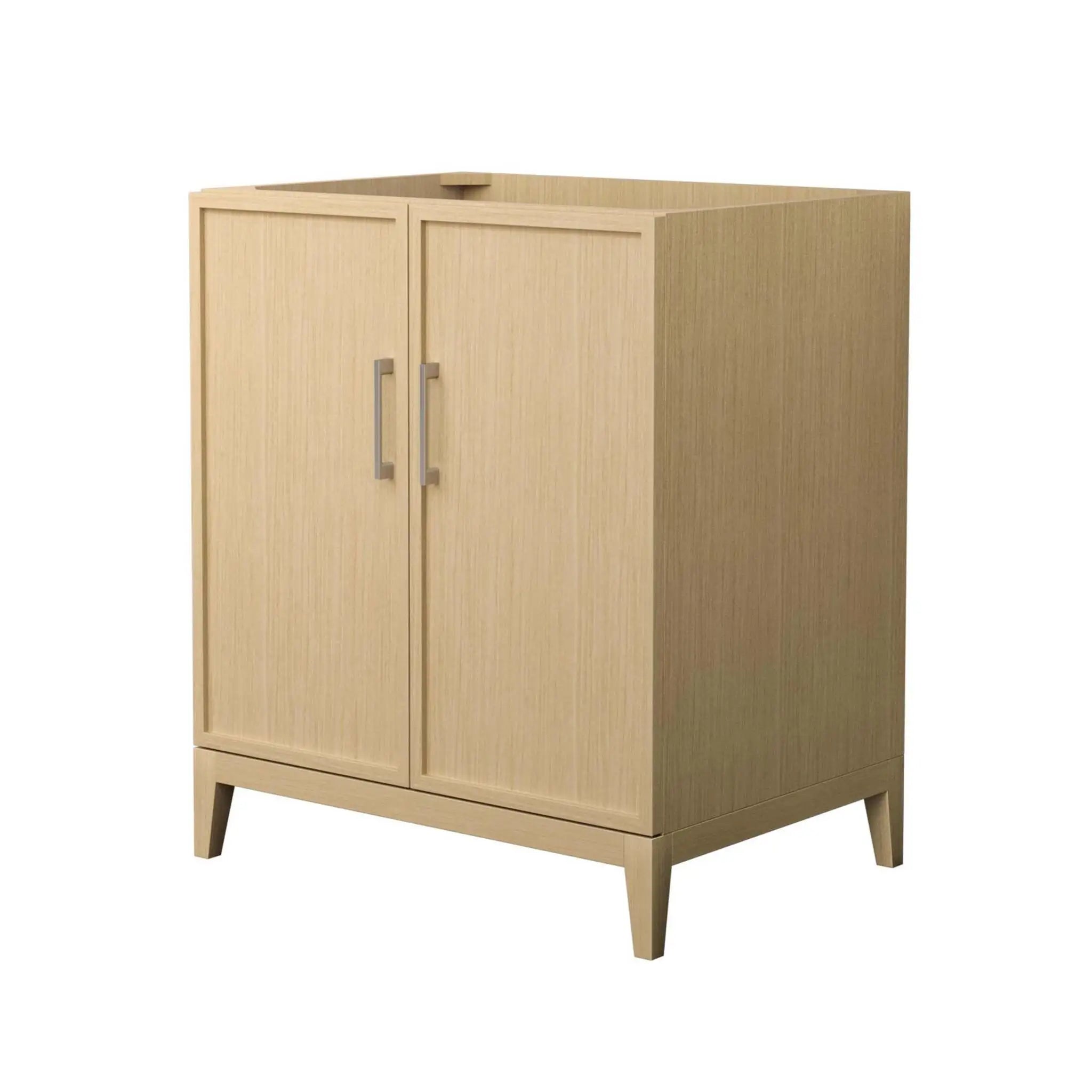 30" Elan Single Bathroom Vanity in White Oak with Brushed Nickel Trim by Wyndham