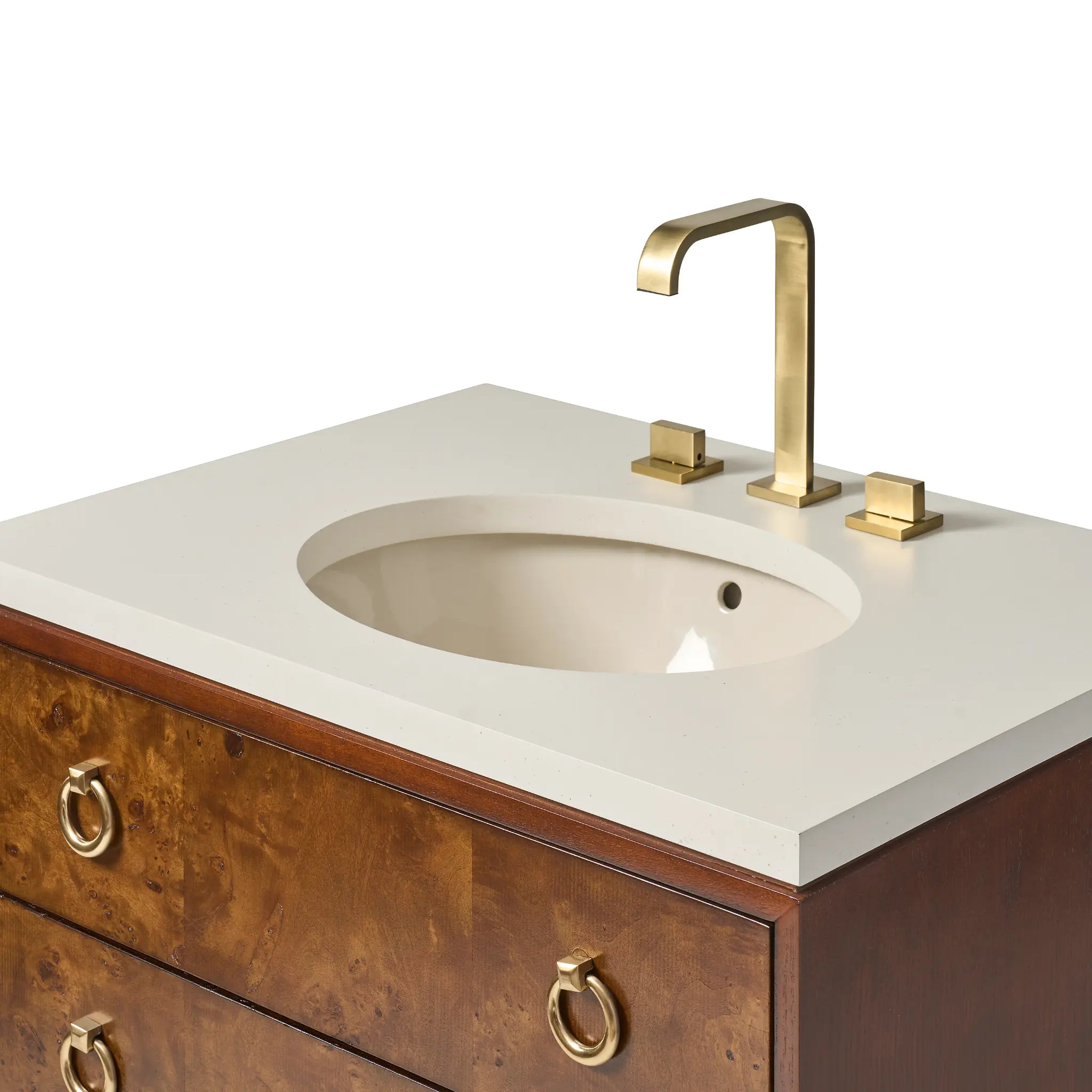 30" Elsa Petite Sink Chest - Walnut Stain by Ambella Home image 2
