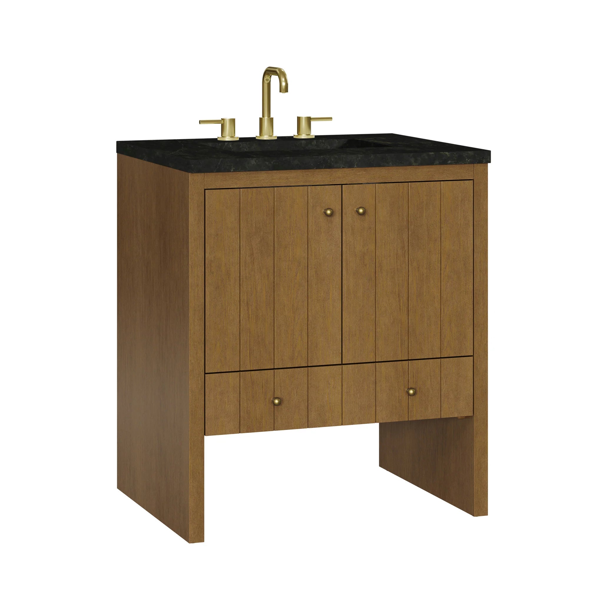 30" Hudson Single Vanity in Honey Oak by James Martin Vanities-Phantome Eclos 10