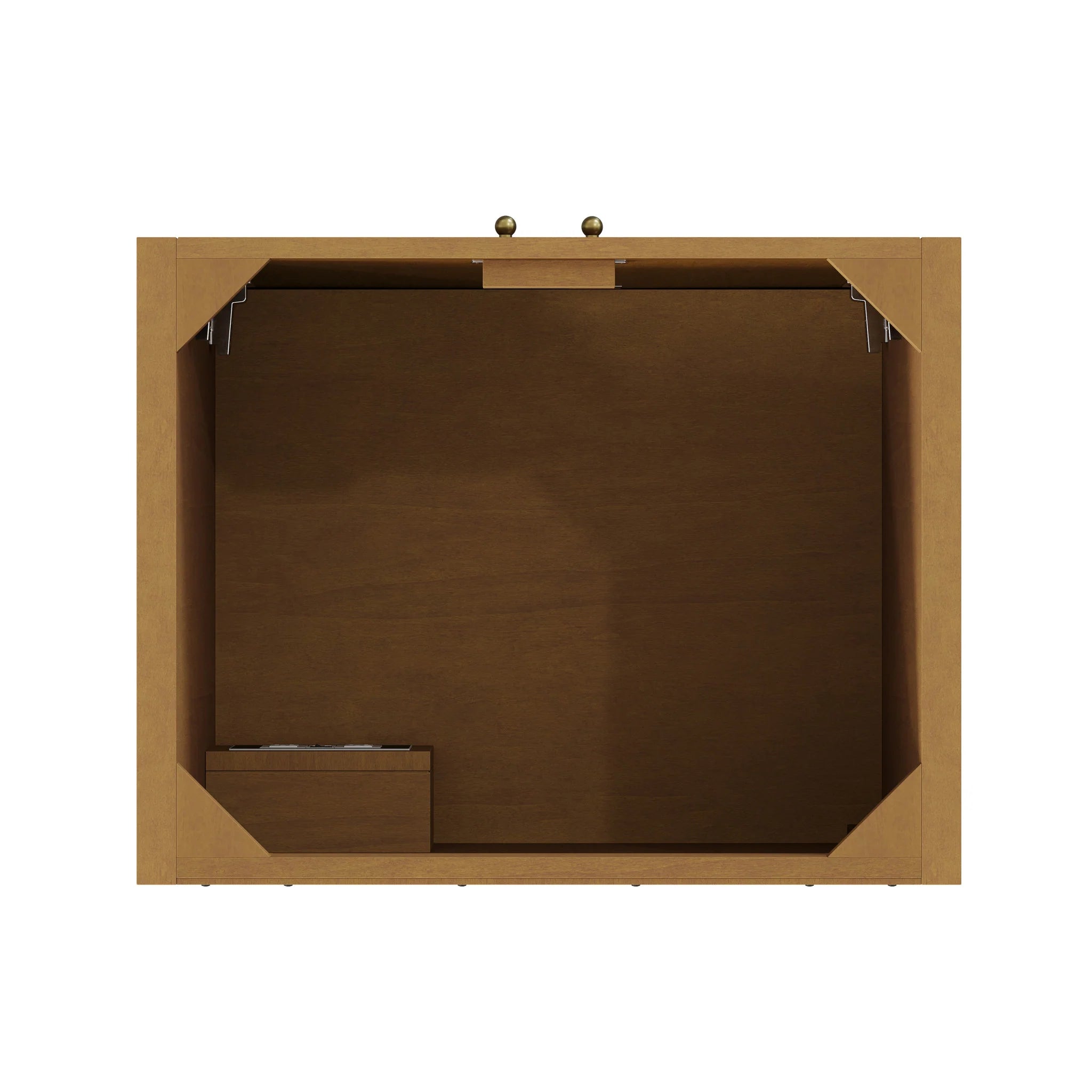 30" Hudson Single Vanity in Honey Oak by James Martin Vanities-Siberian Silestone 4