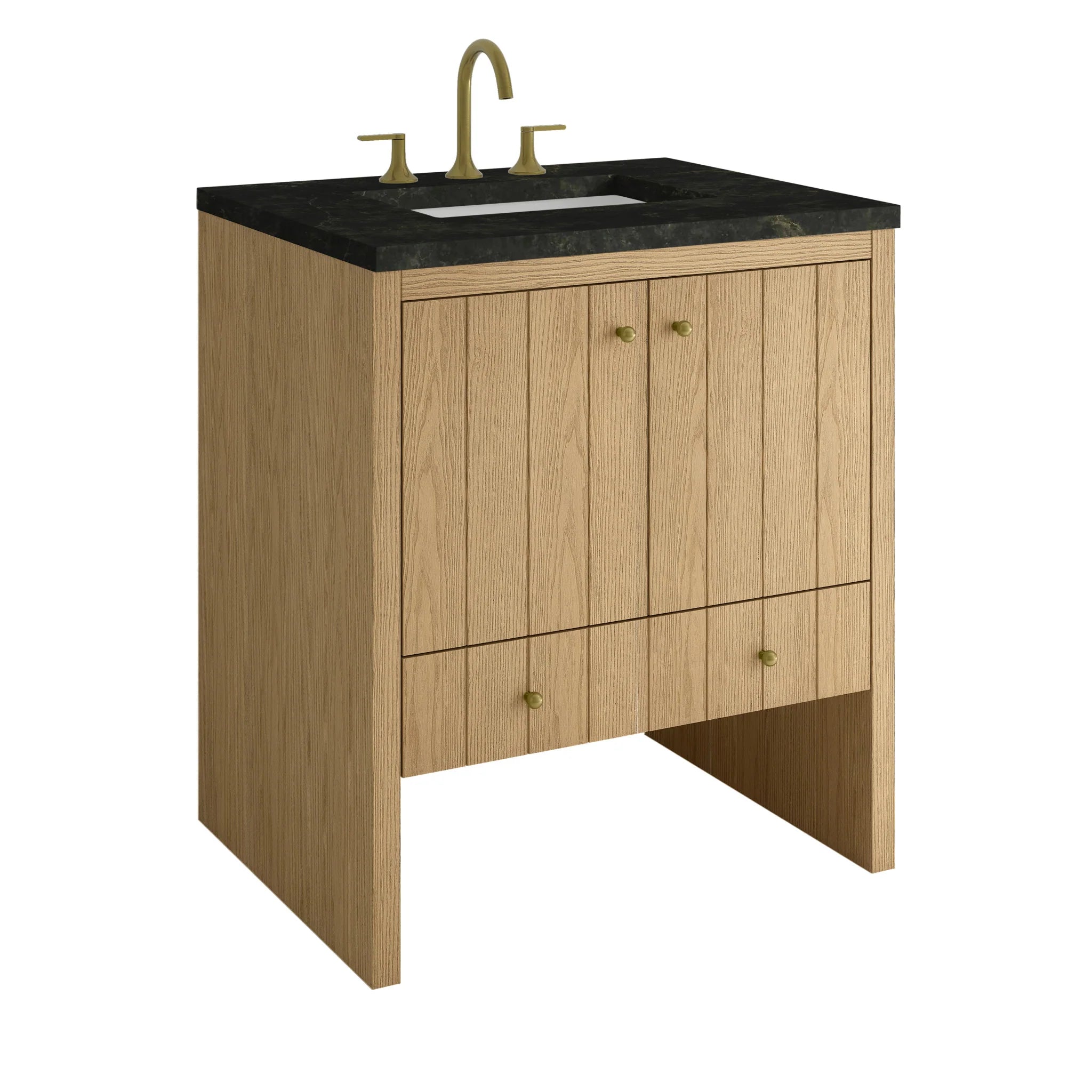 30" Hudson Single Vanity in Light Natural Oak by James Martin Vanities-Phantome Eclos 10