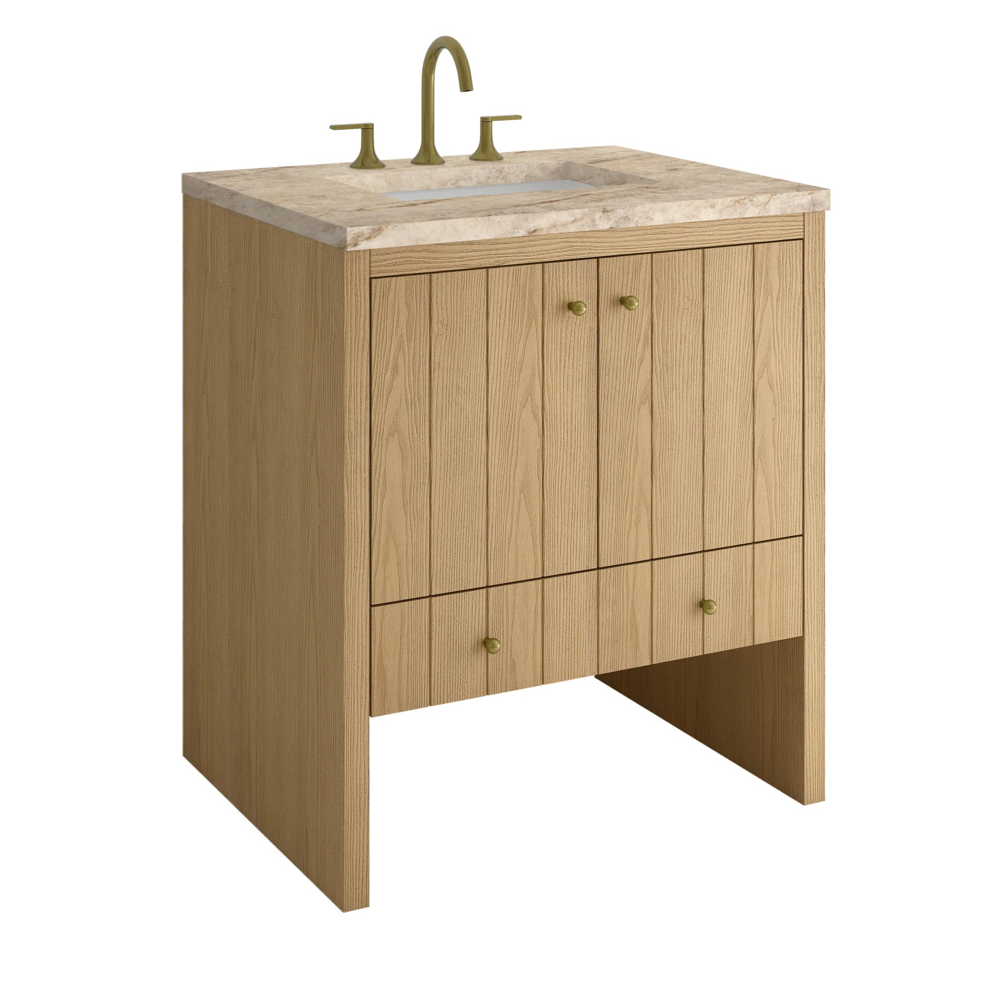 30" Hudson Single Vanity in Light Natural Oak by James Martin Vanities-Tajnar Eclos 10
