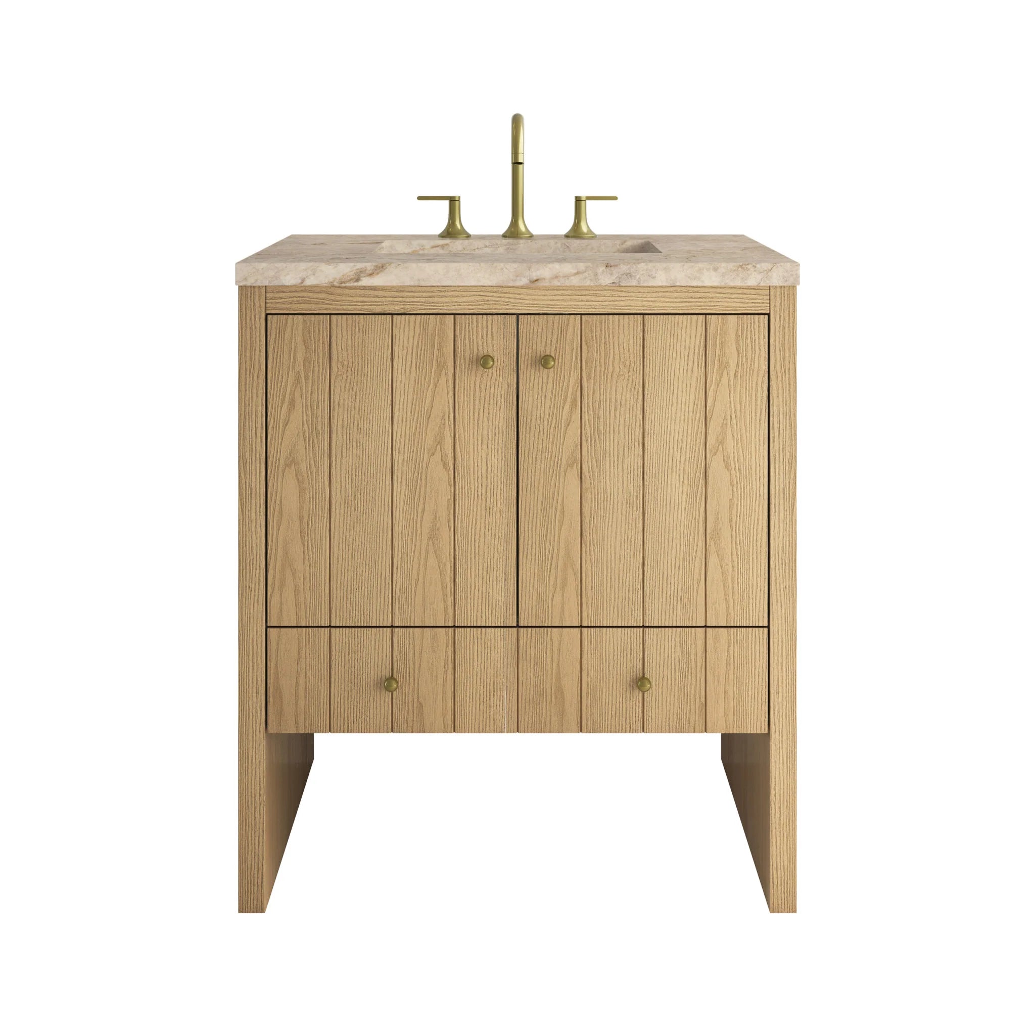 30" Hudson Single Vanity in Light Natural Oak by James Martin Vanities-Tajnar Eclos 