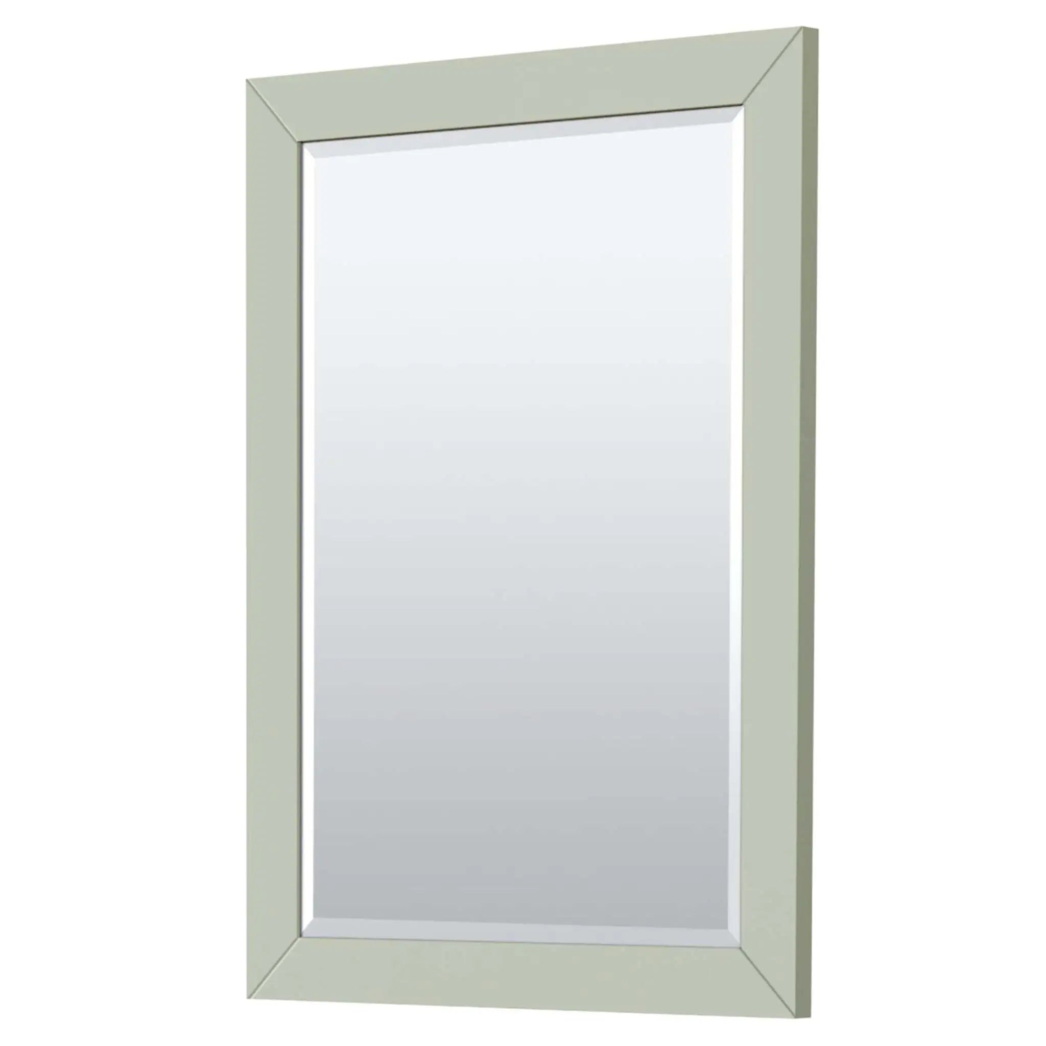 30" Icon Single Bathroom Vanity in Light Green with Brushed Nickel Trim & 24" Mirror by Wyndham